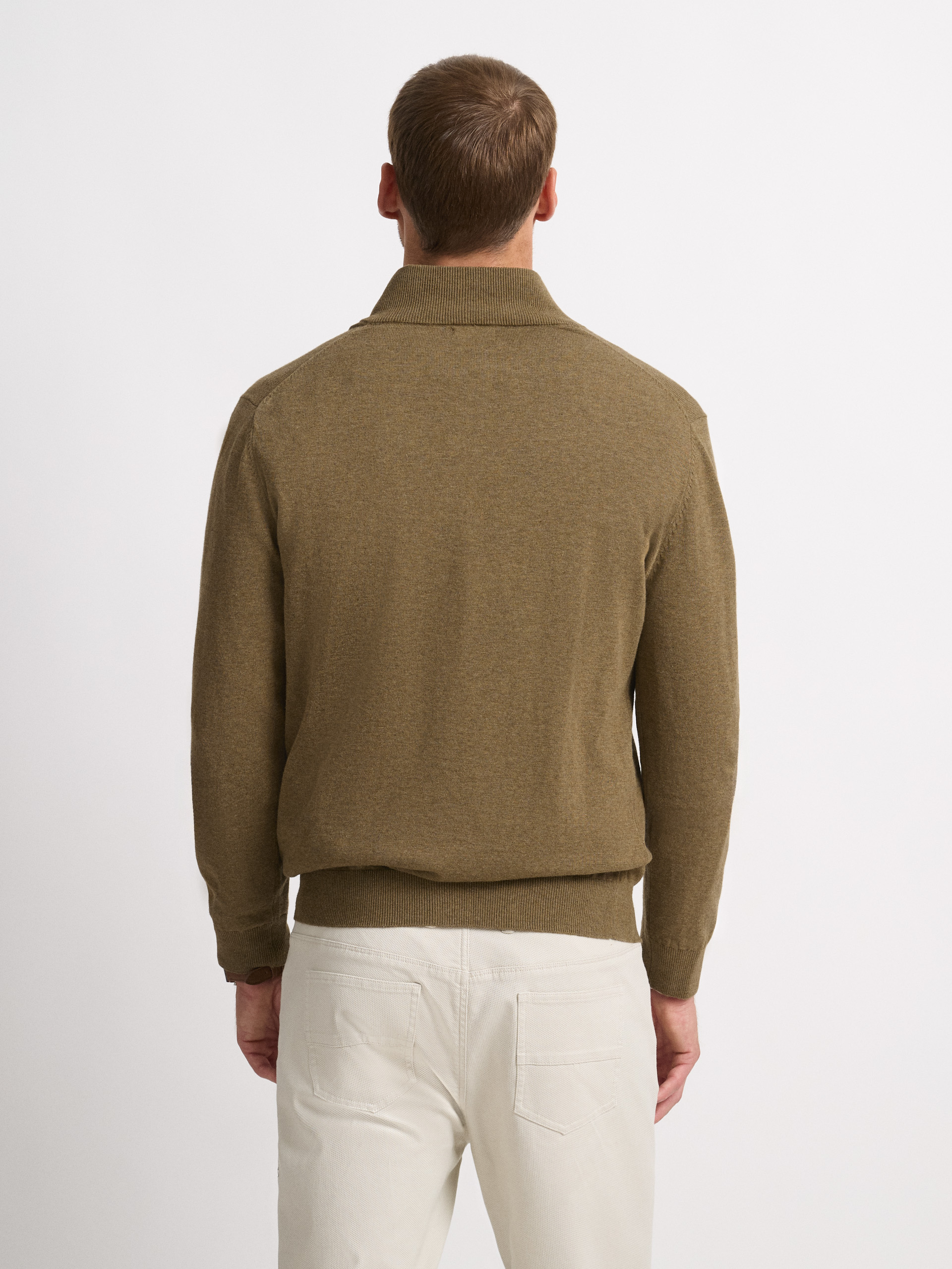 JERSEY BUTTON COLLAR