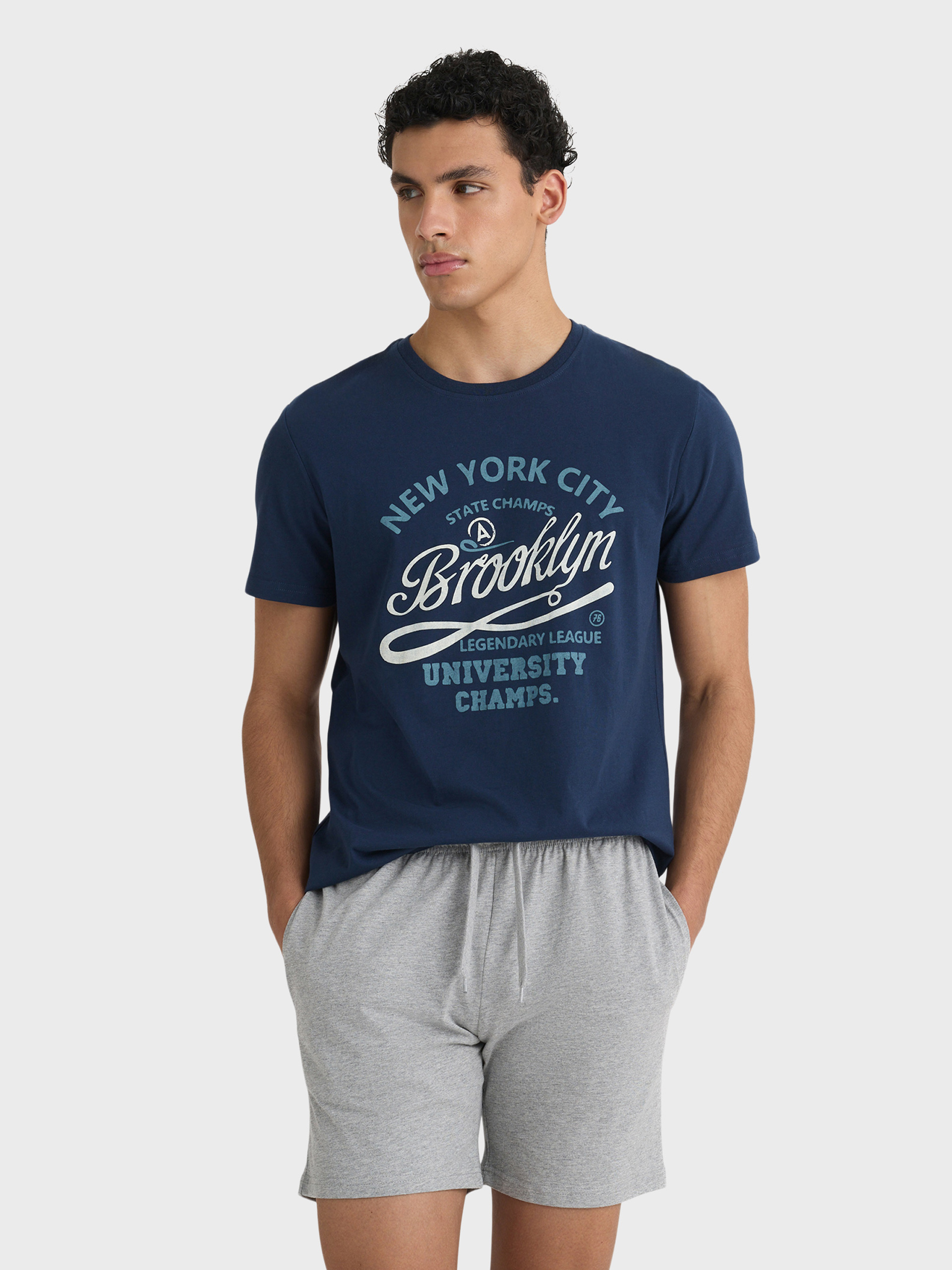 PIJAMA CITY AZUL MARINO