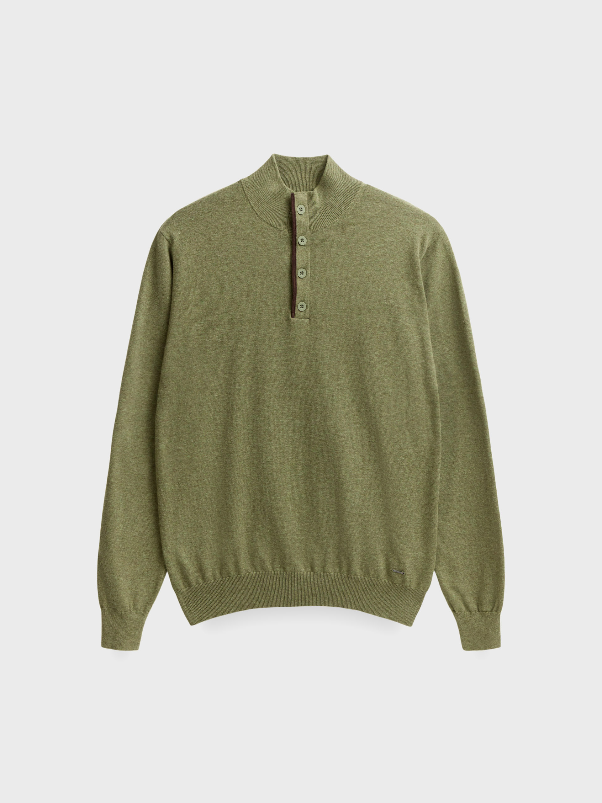 JERSEY BUTTON COLLAR