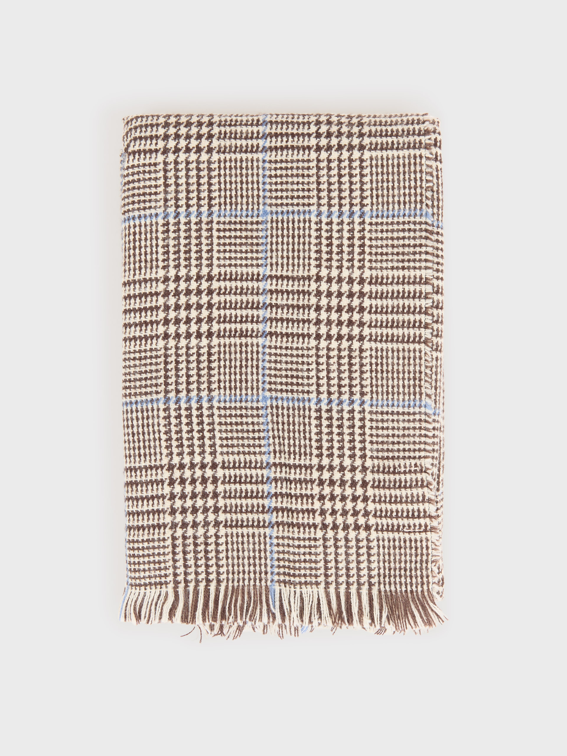 BUFANDA CHECKS MARRÓN