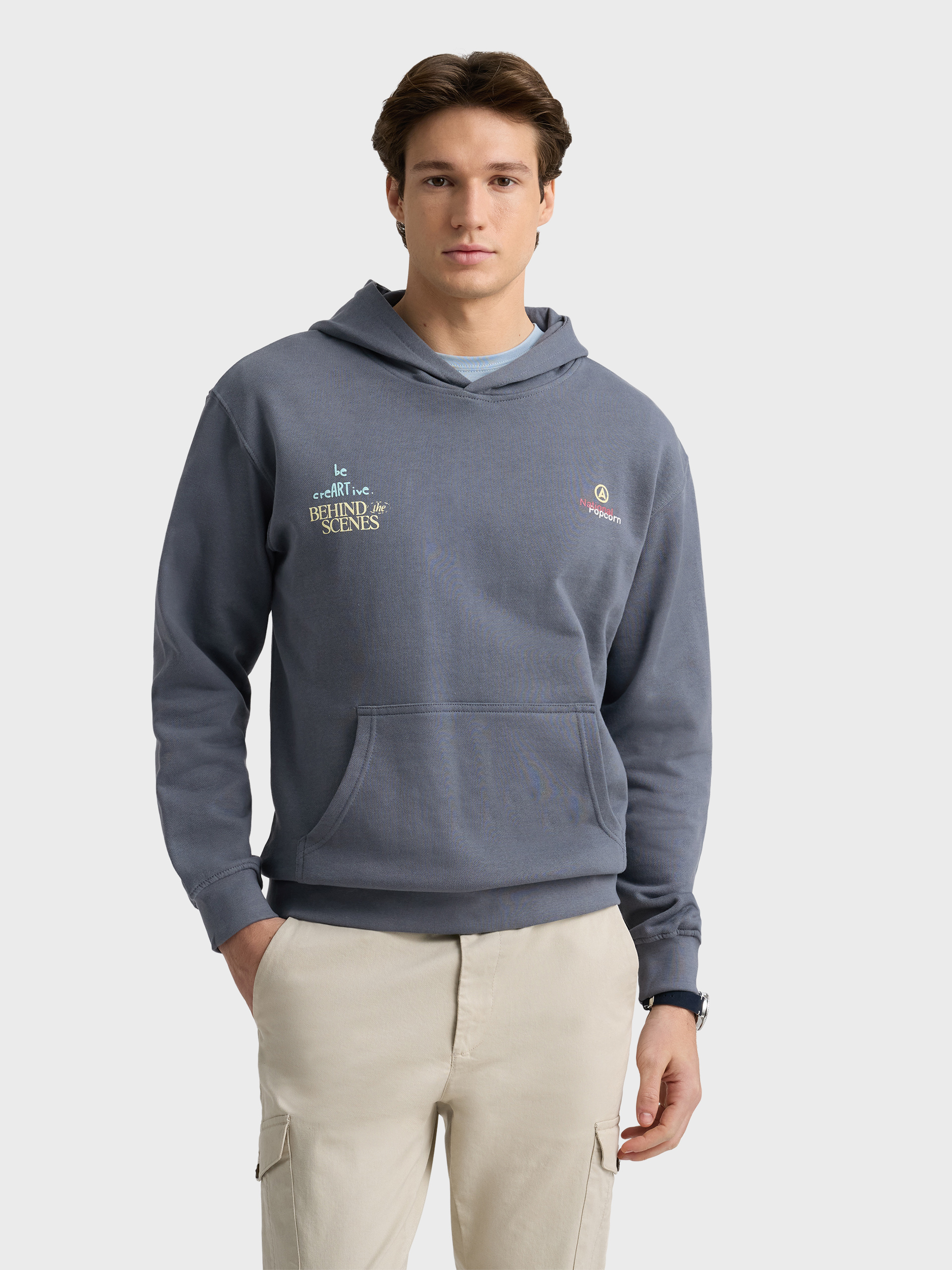 SUDADERA POPCORN AZUL MARINO