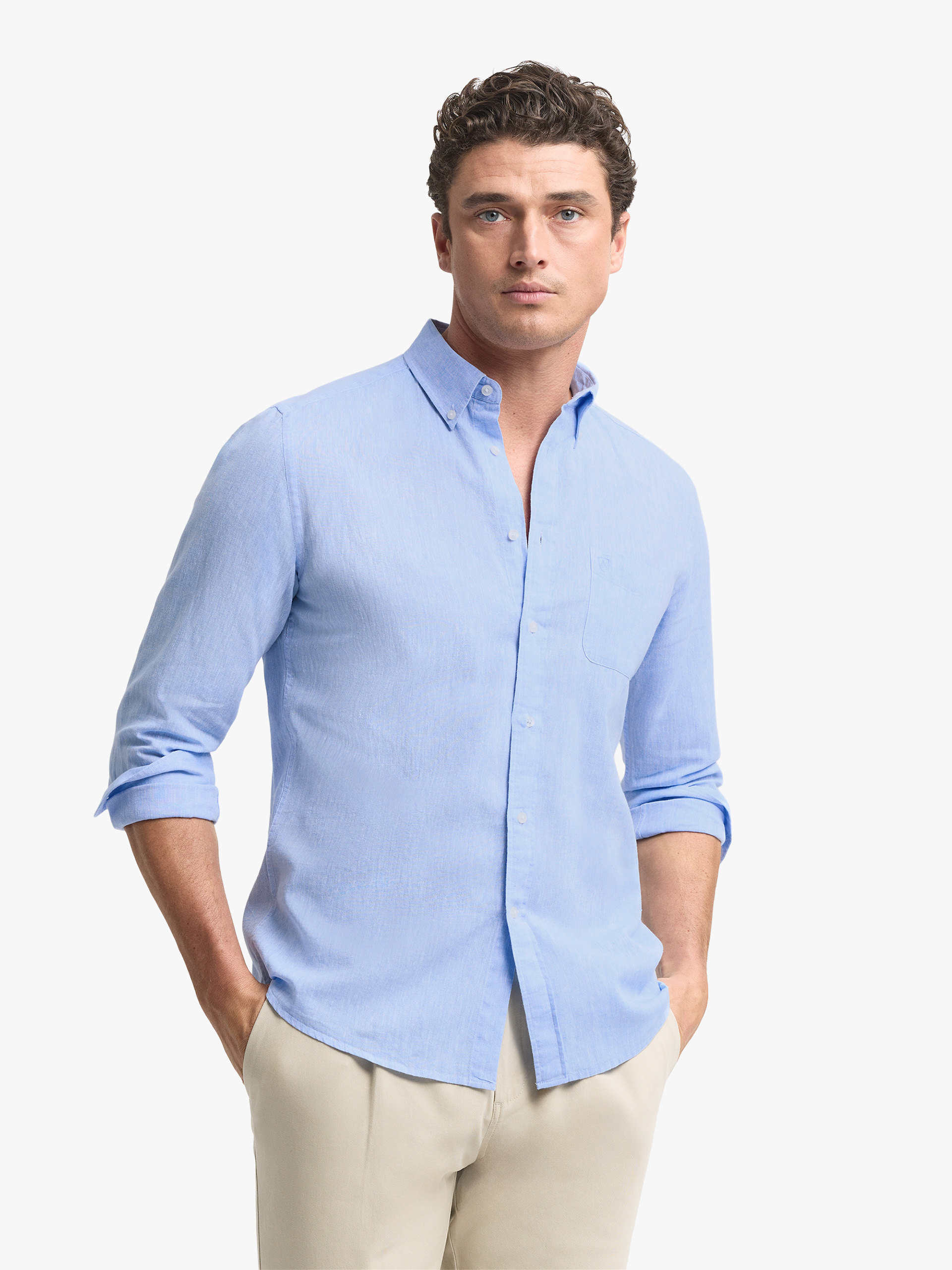 CAMISA LINO BOLSILLO