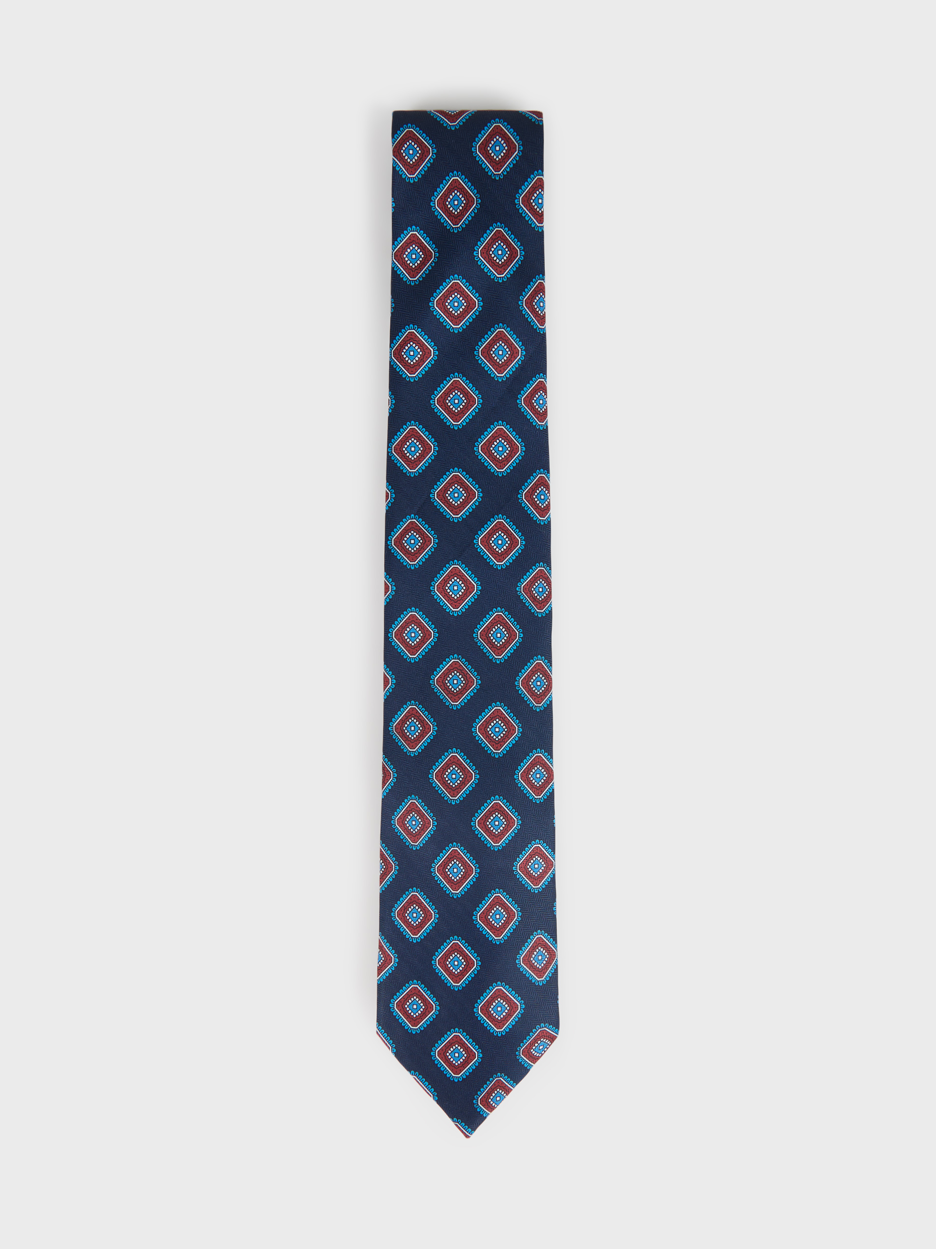 CORBATA PRINTED AZUL MARINO