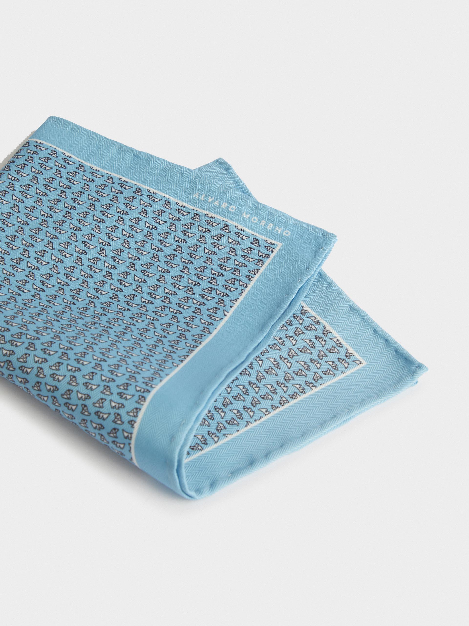 PAÑUELO PRINTED CELESTE