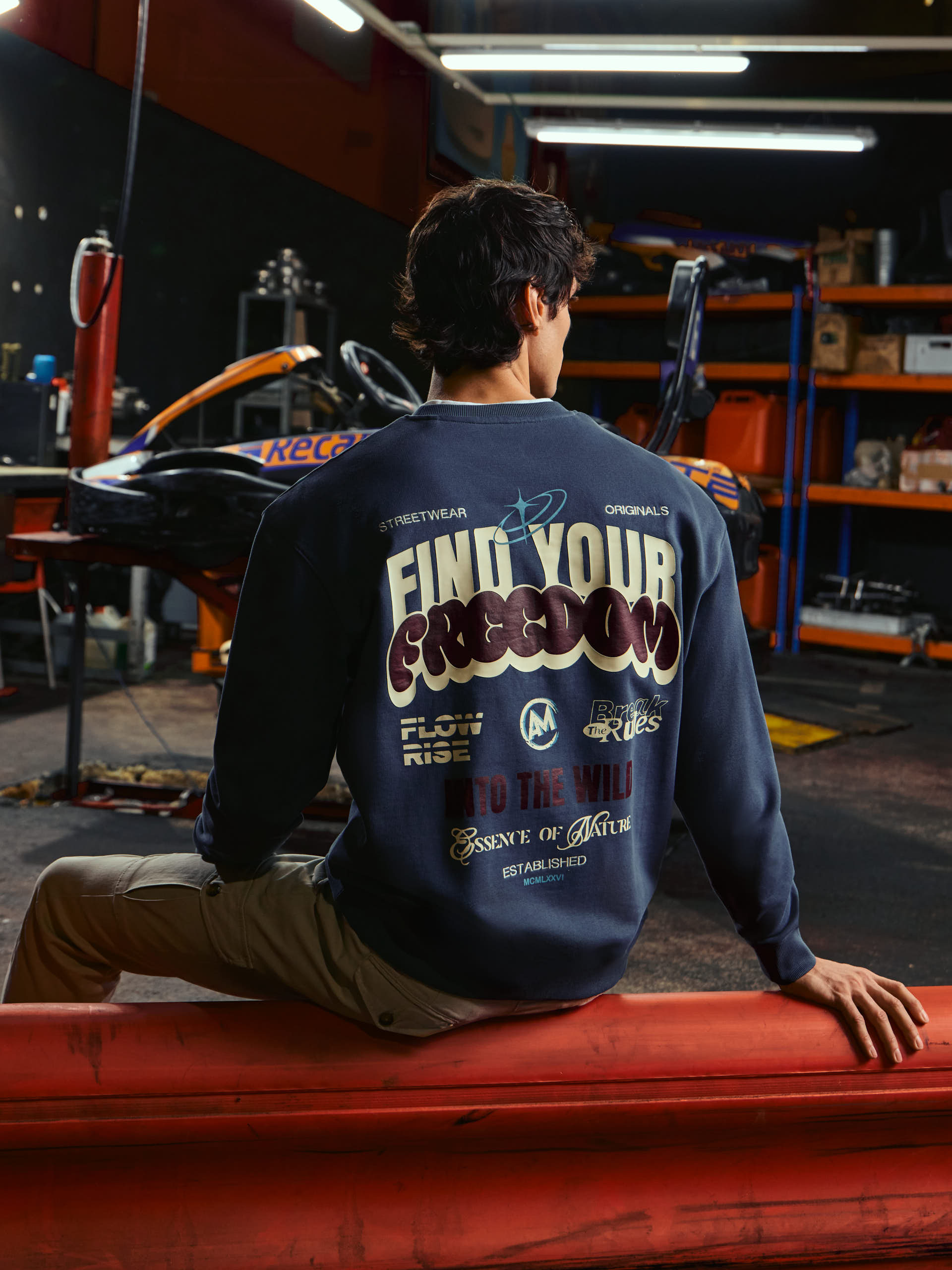 SUDADERA FREEDOM AZUL