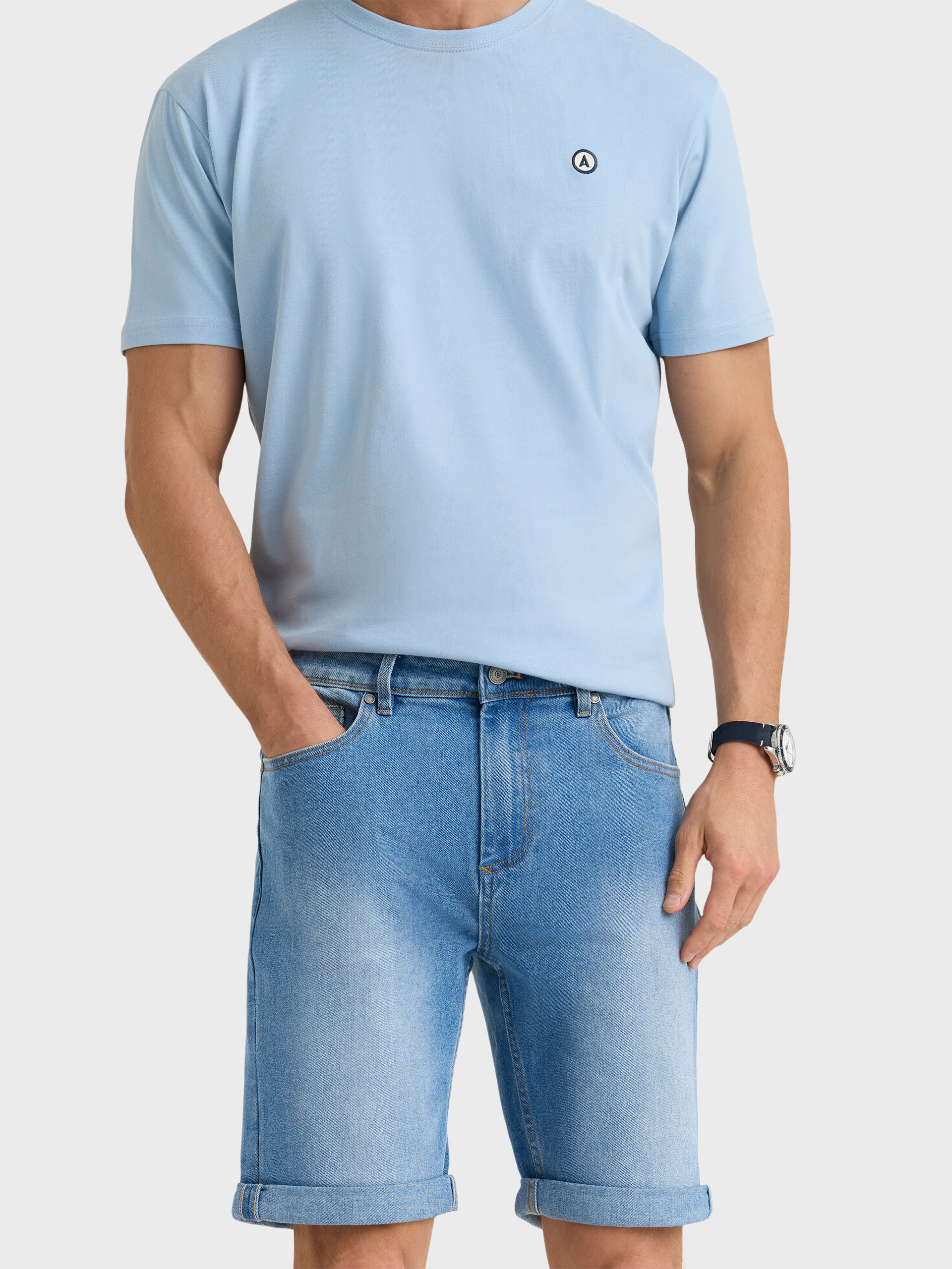 BERMUDA DENIM VUELTA AZUL