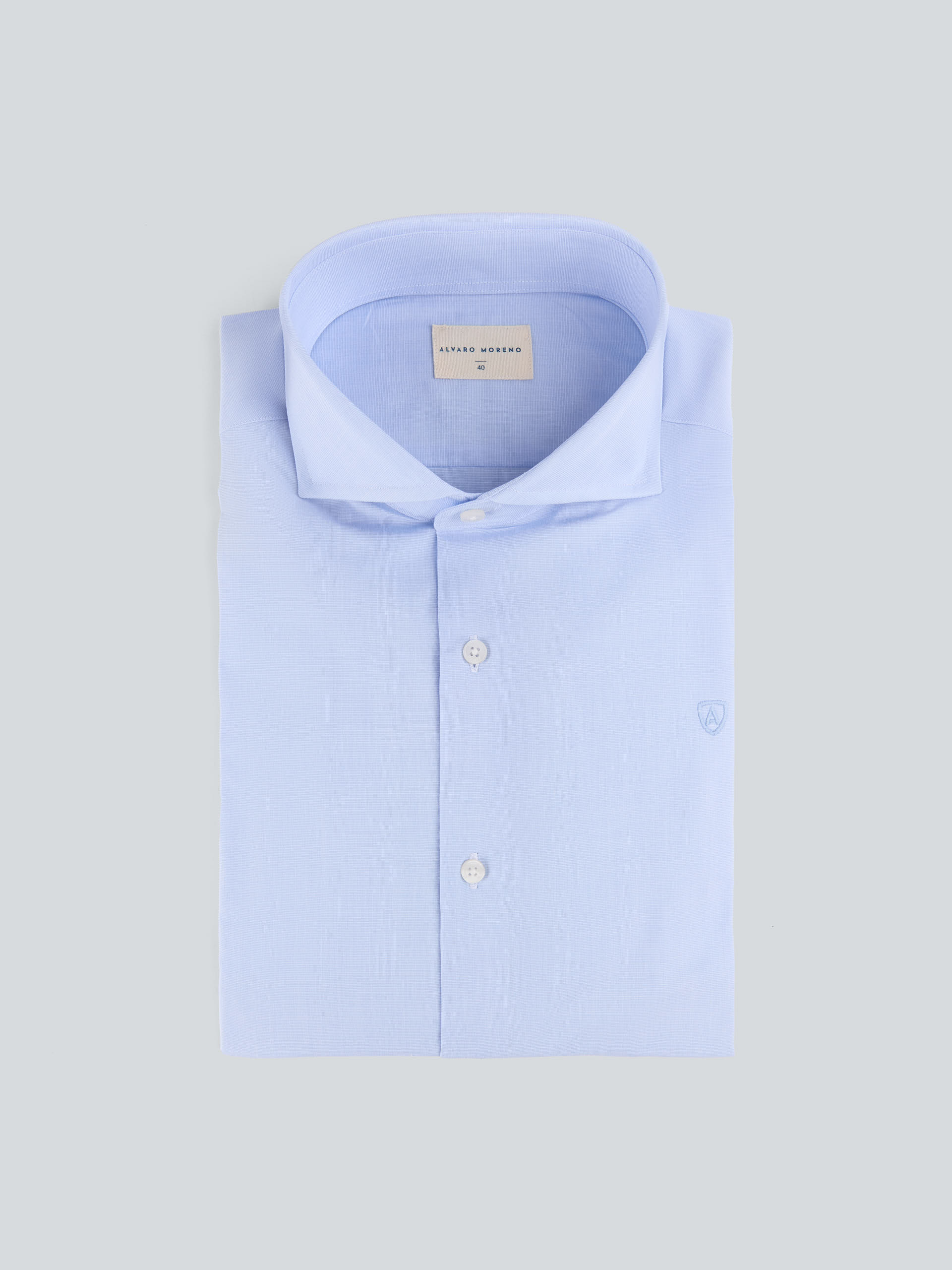 CAMISA VESTIR FIL A FIL CELESTE