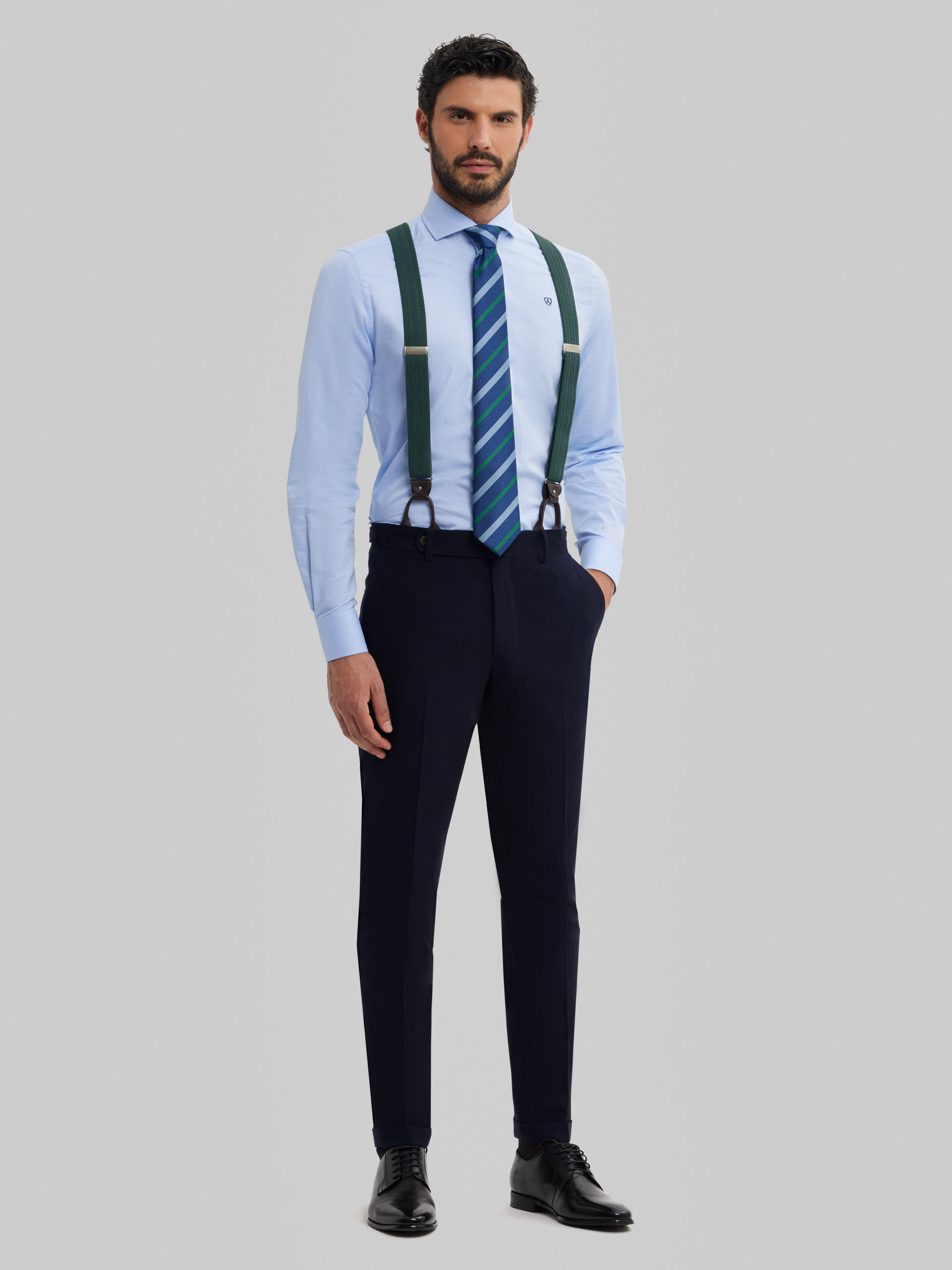 PANTALON CAPO PLAIN AZUL MARINO