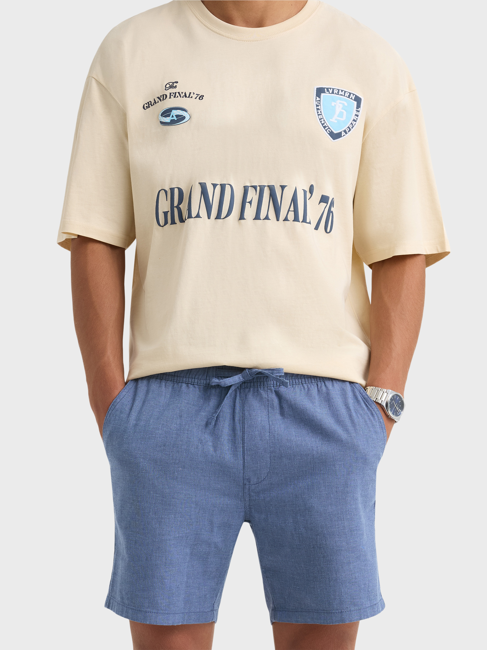 BERMUDA LINO AZUL