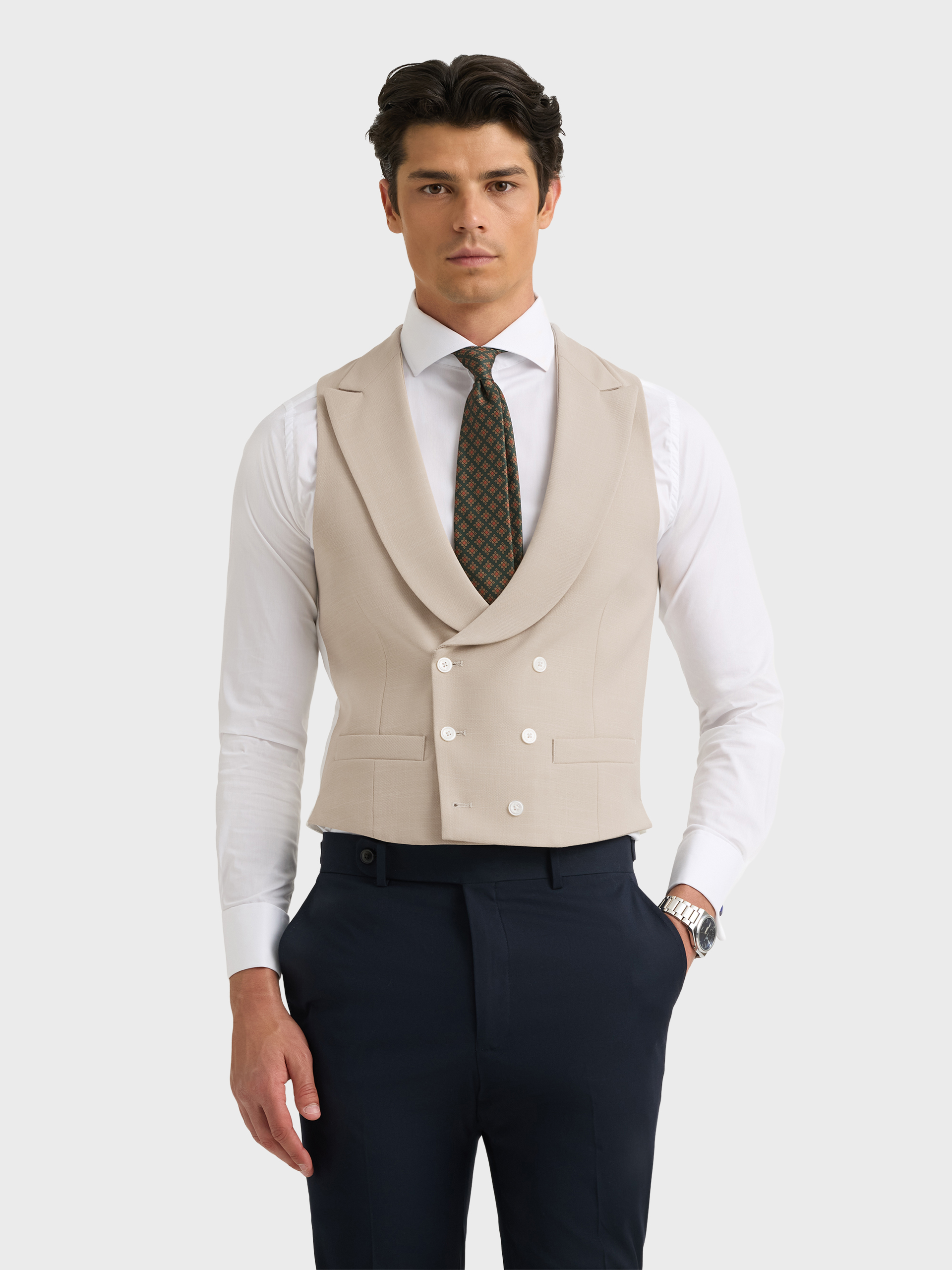 CHALECO PANAMA CAMEL