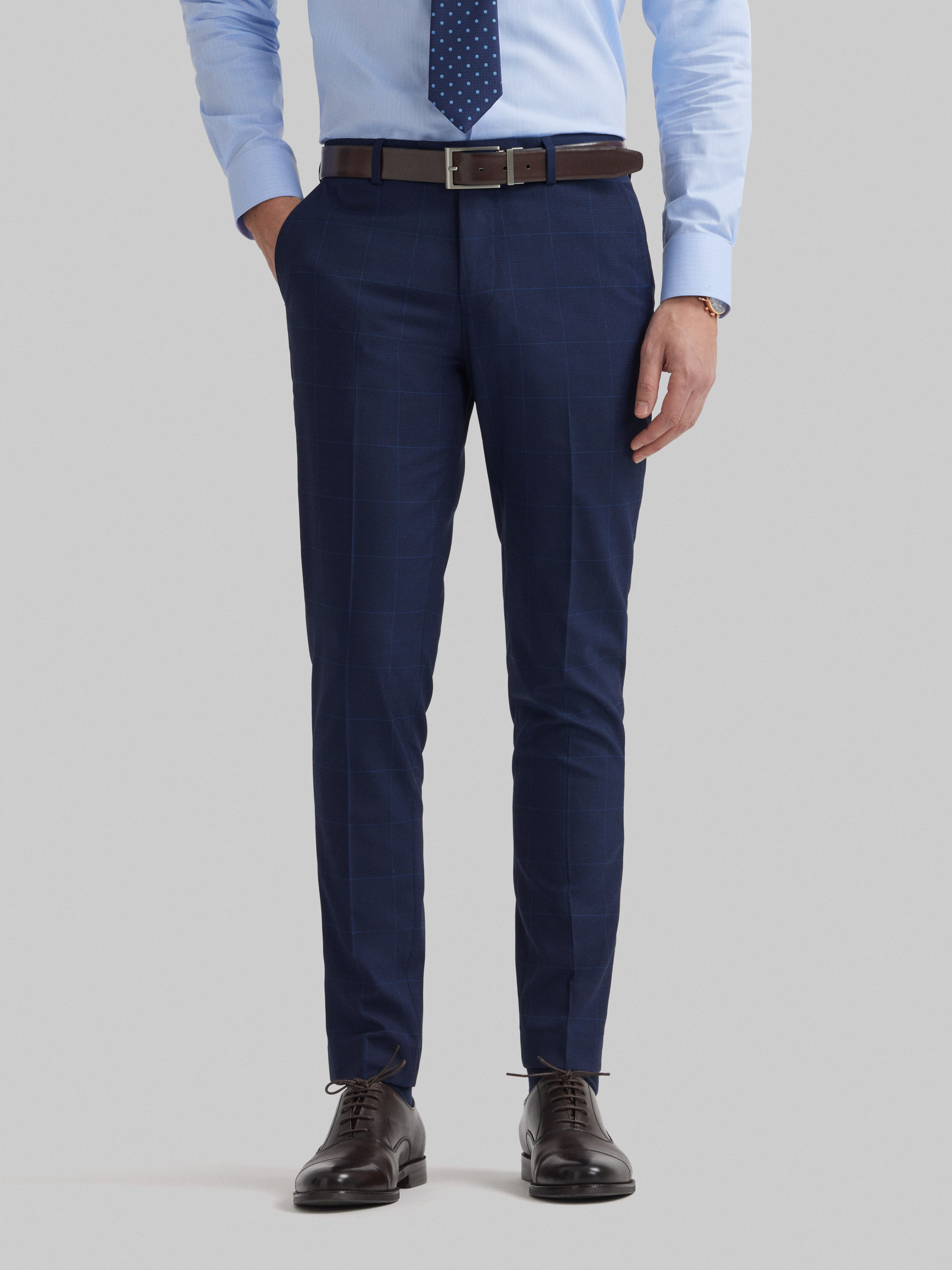 PANTALON GALES SLIM AZUL MARINO