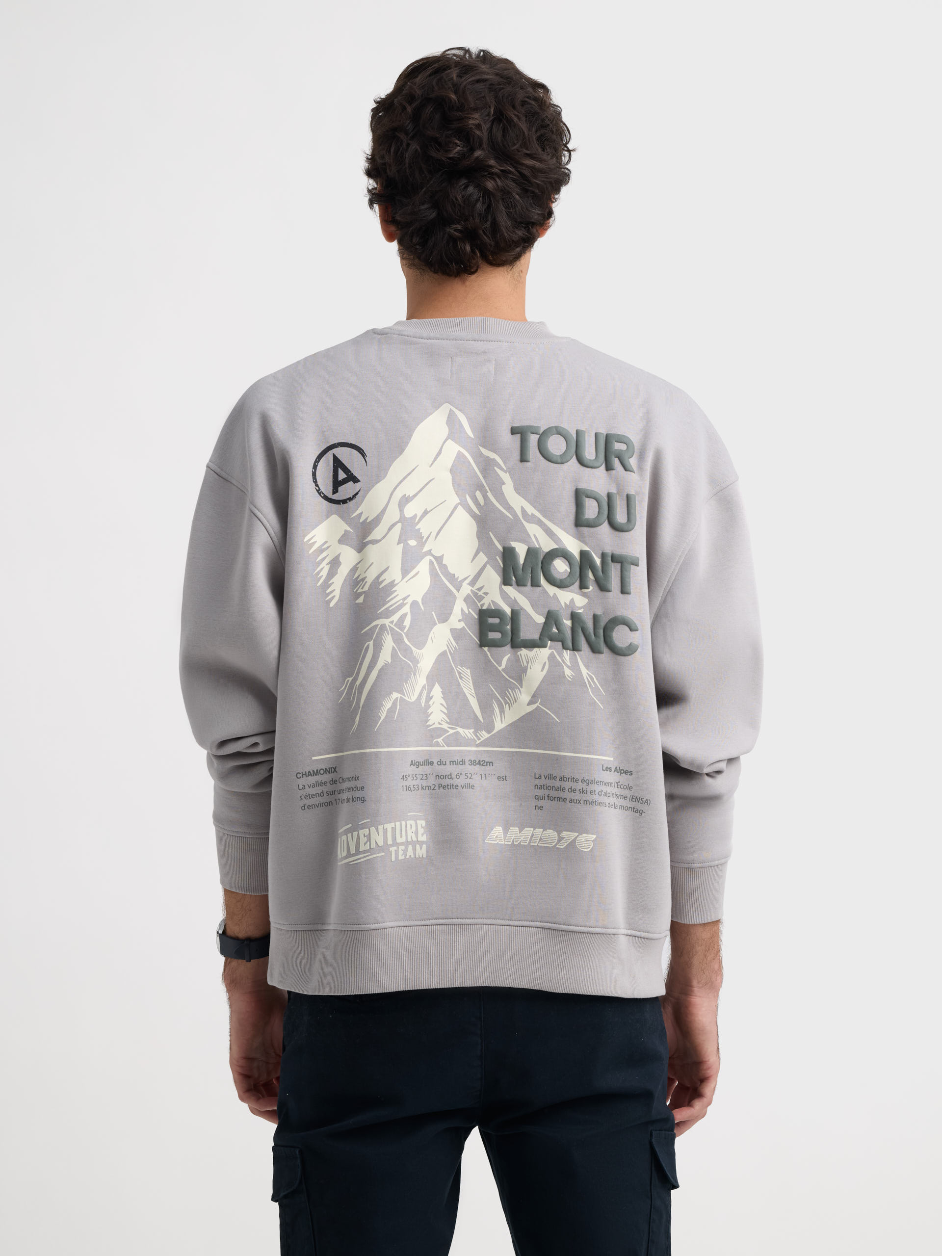 SUDADERA MONTBLANC GRIS