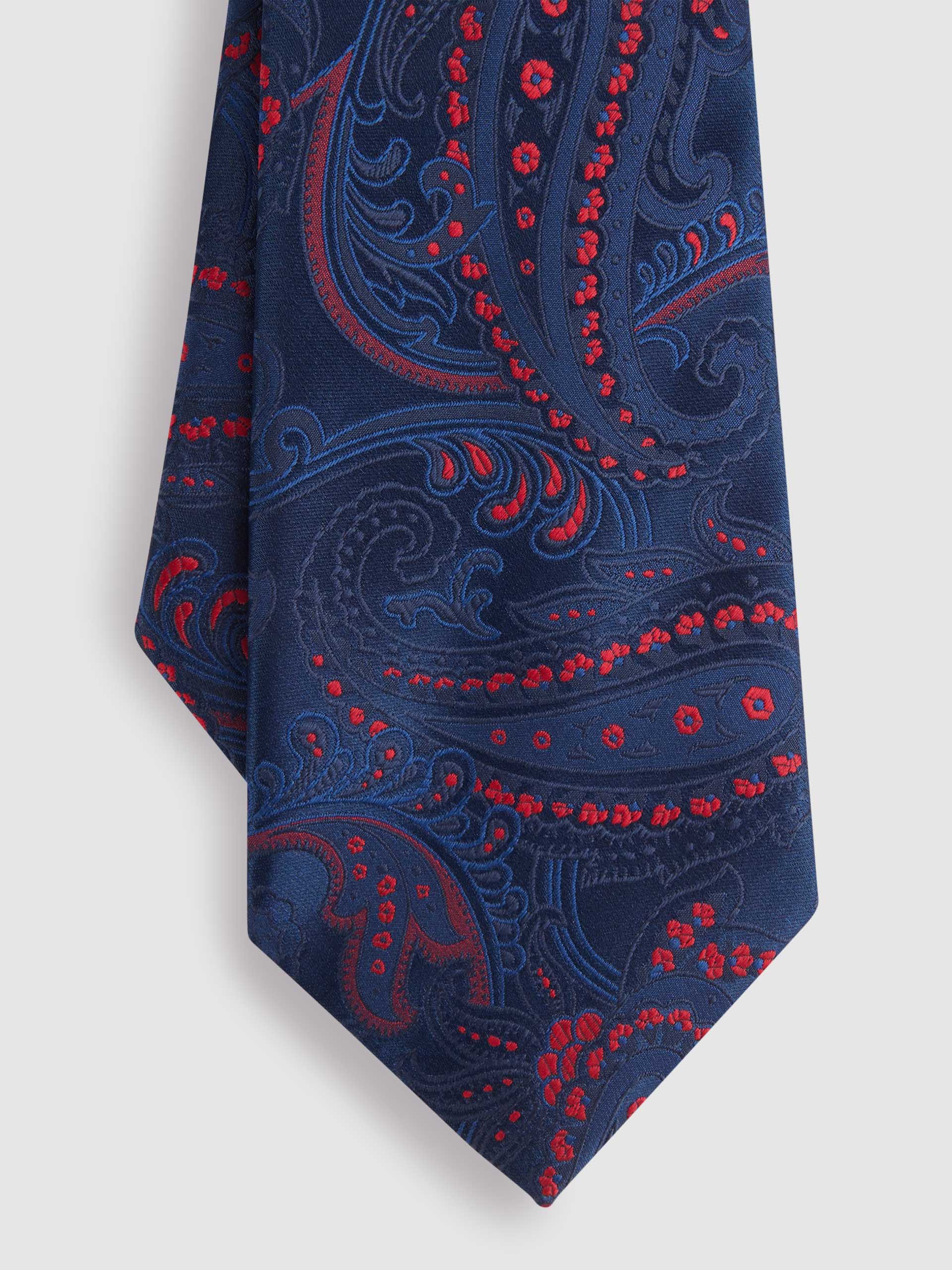 CORBATA JACQUARD MF AZUL MARINO