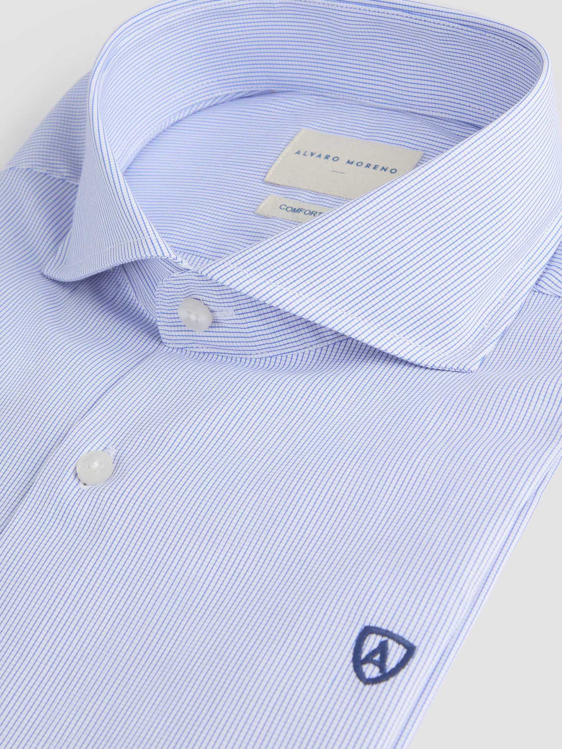 CAMISA COMFORT CHECKS AZUL