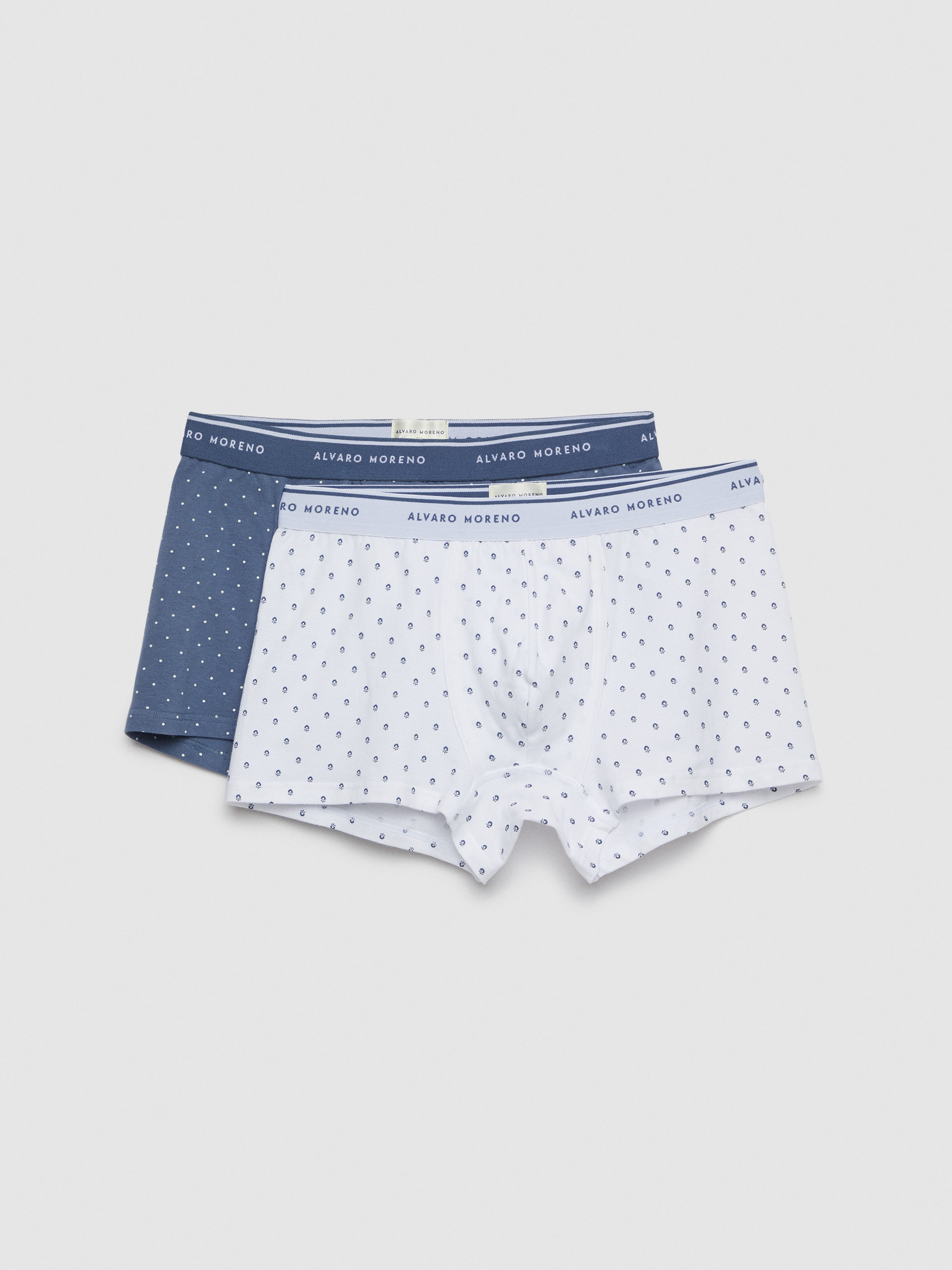 BOXER FLOR AZUL MARINO