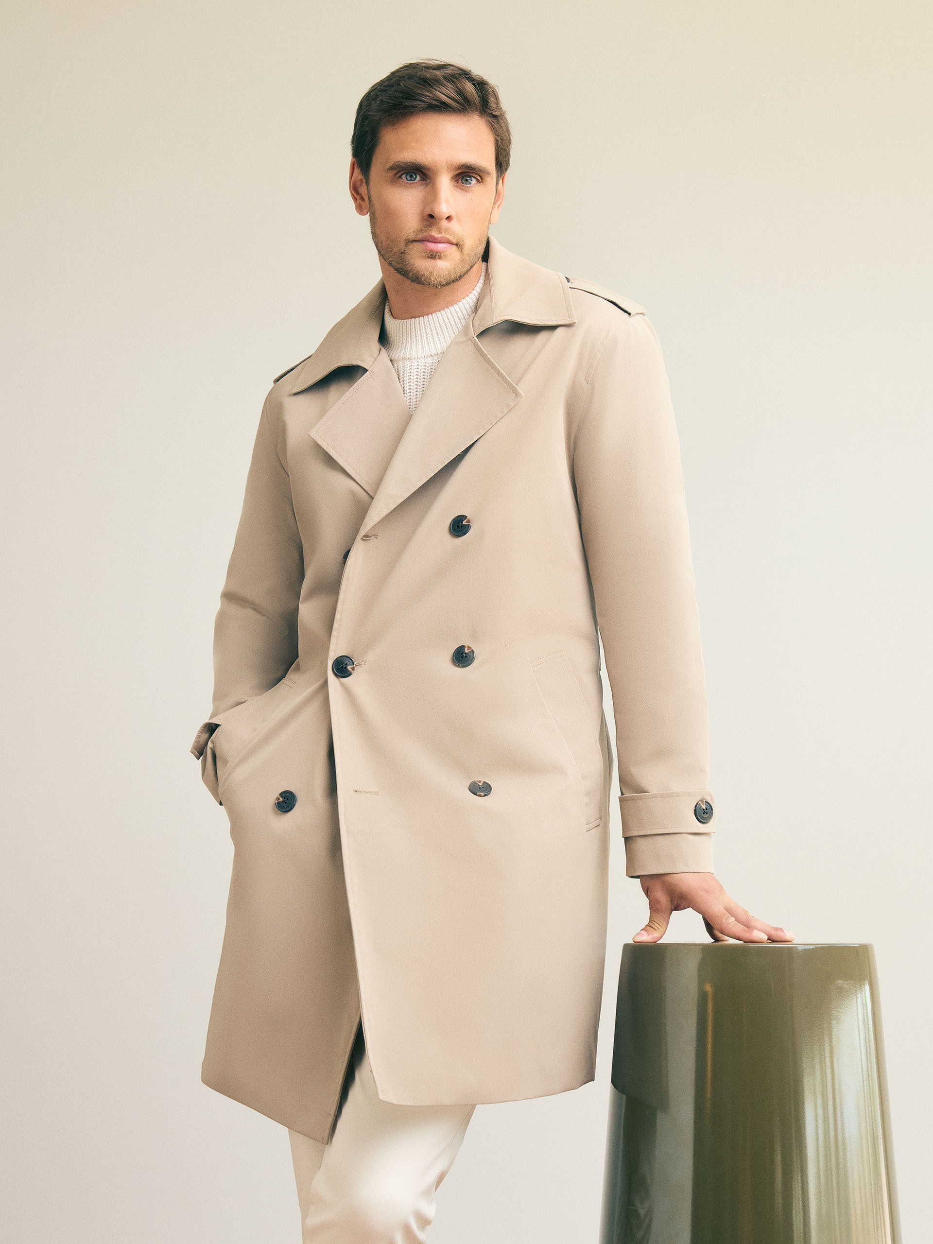 GABARDINA TRENCH BEIGE