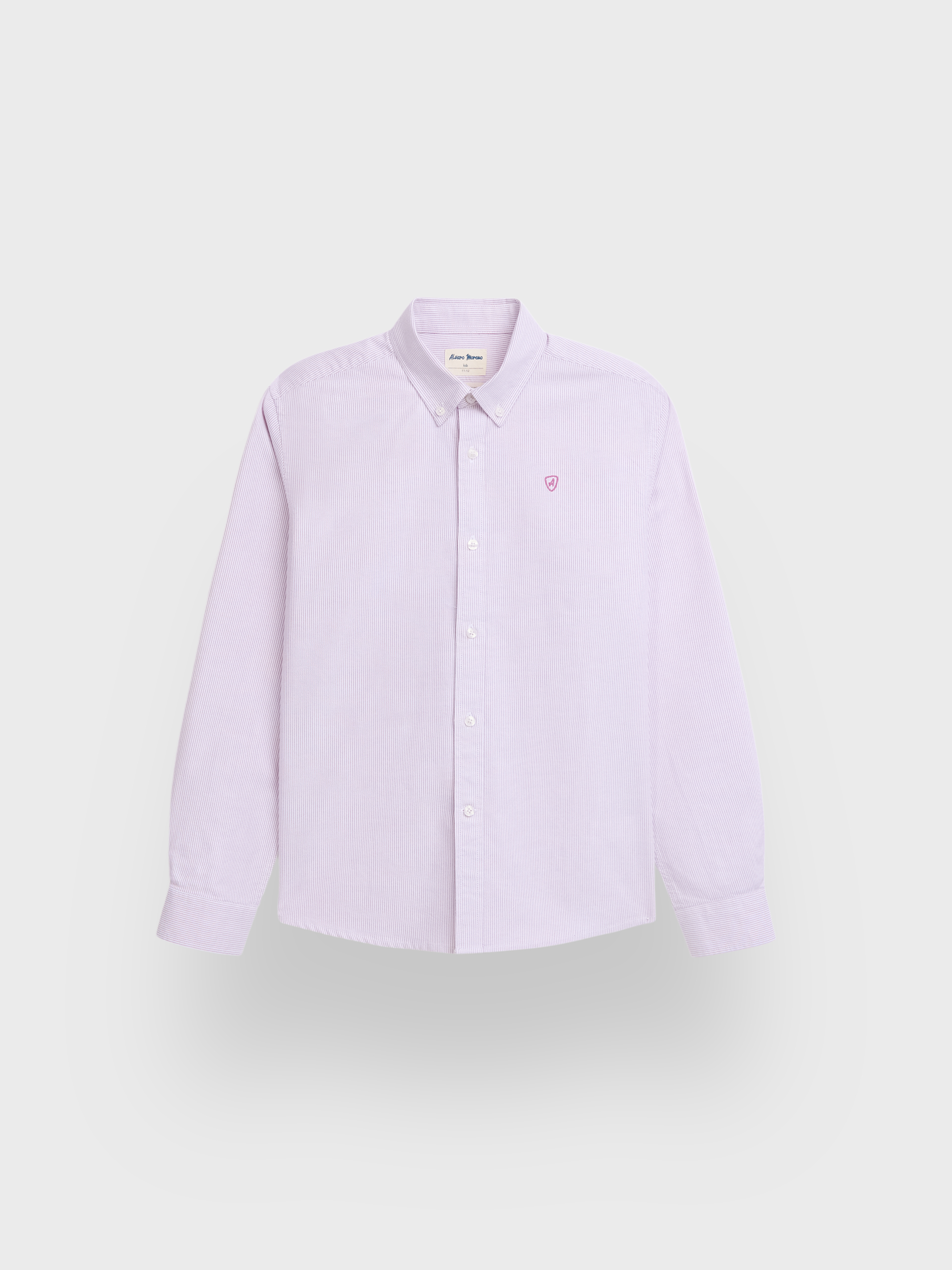 CAMISA OXFORD MIL RAYAS KIDS BURDEOS