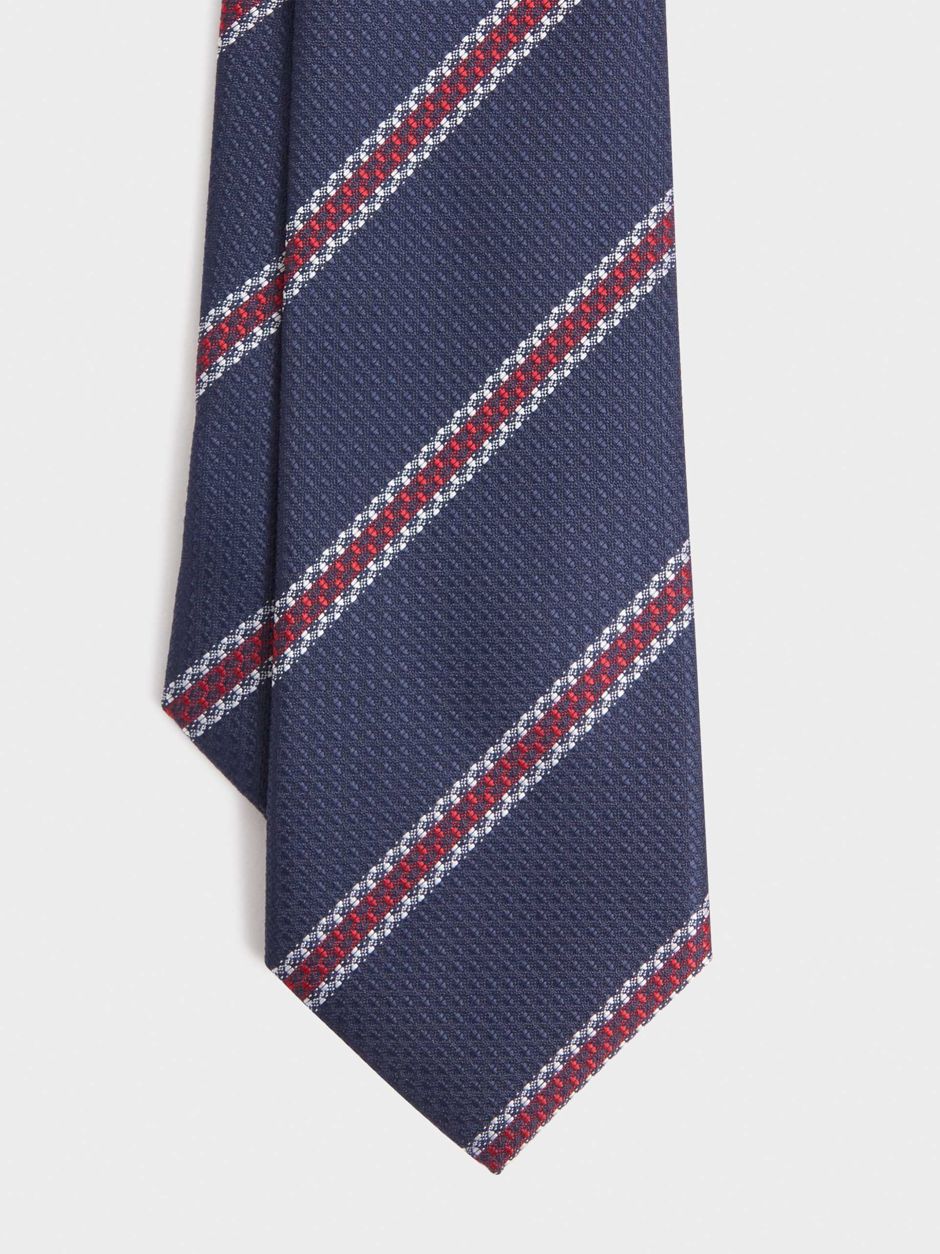 CORBATA JACQUARD MF AZUL MARINO