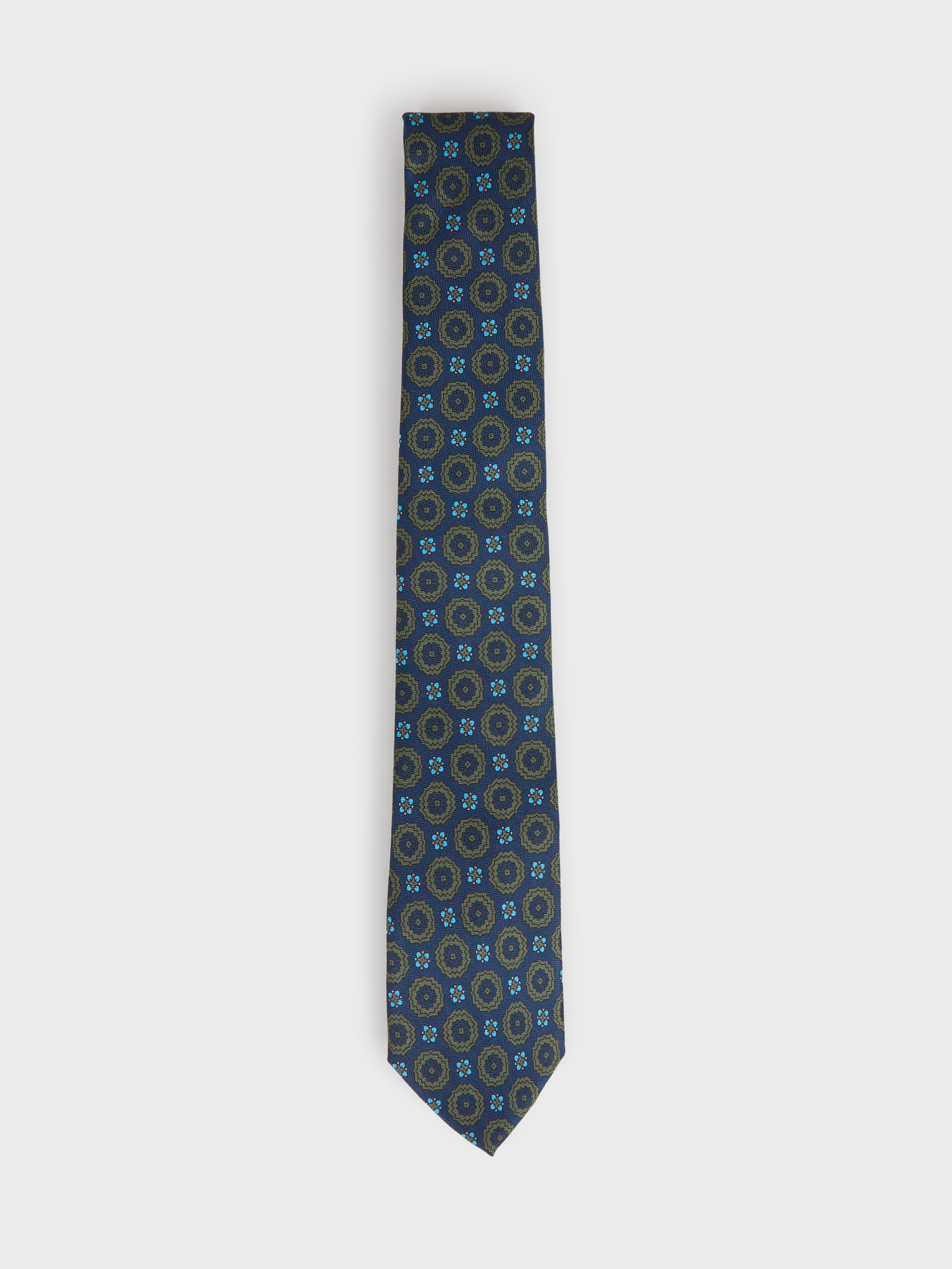 CORBATA PRINTED AZUL MARINO