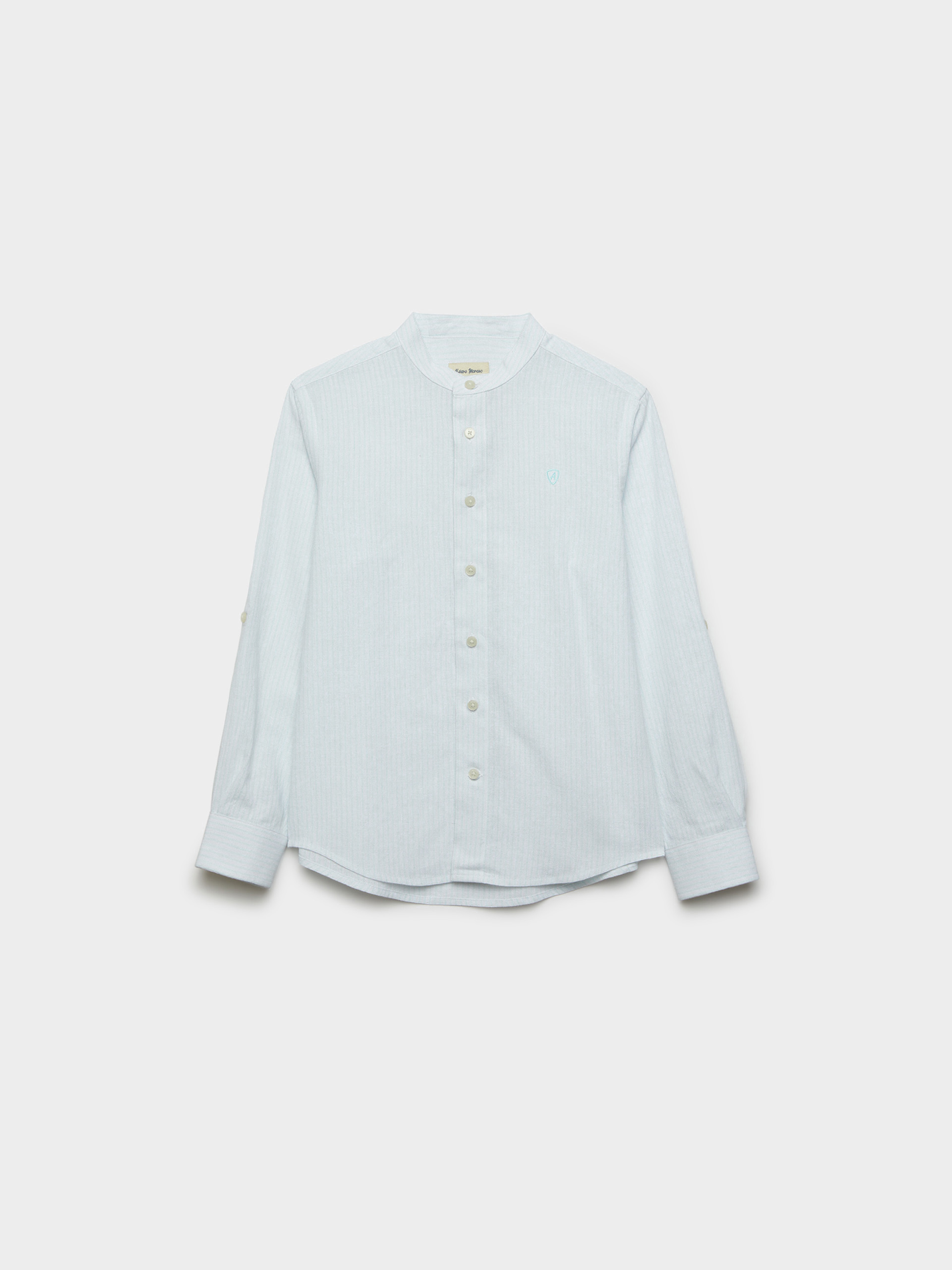 CAMISA LINO MAO KIDS VERDE AGUA