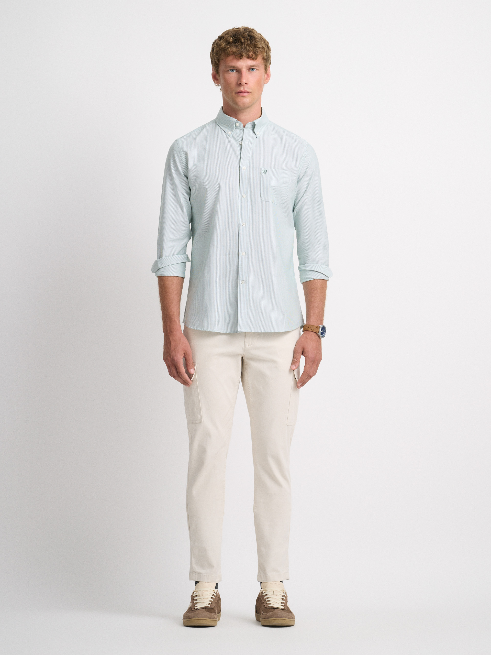 CAMISA MIL RAYAS POCKET