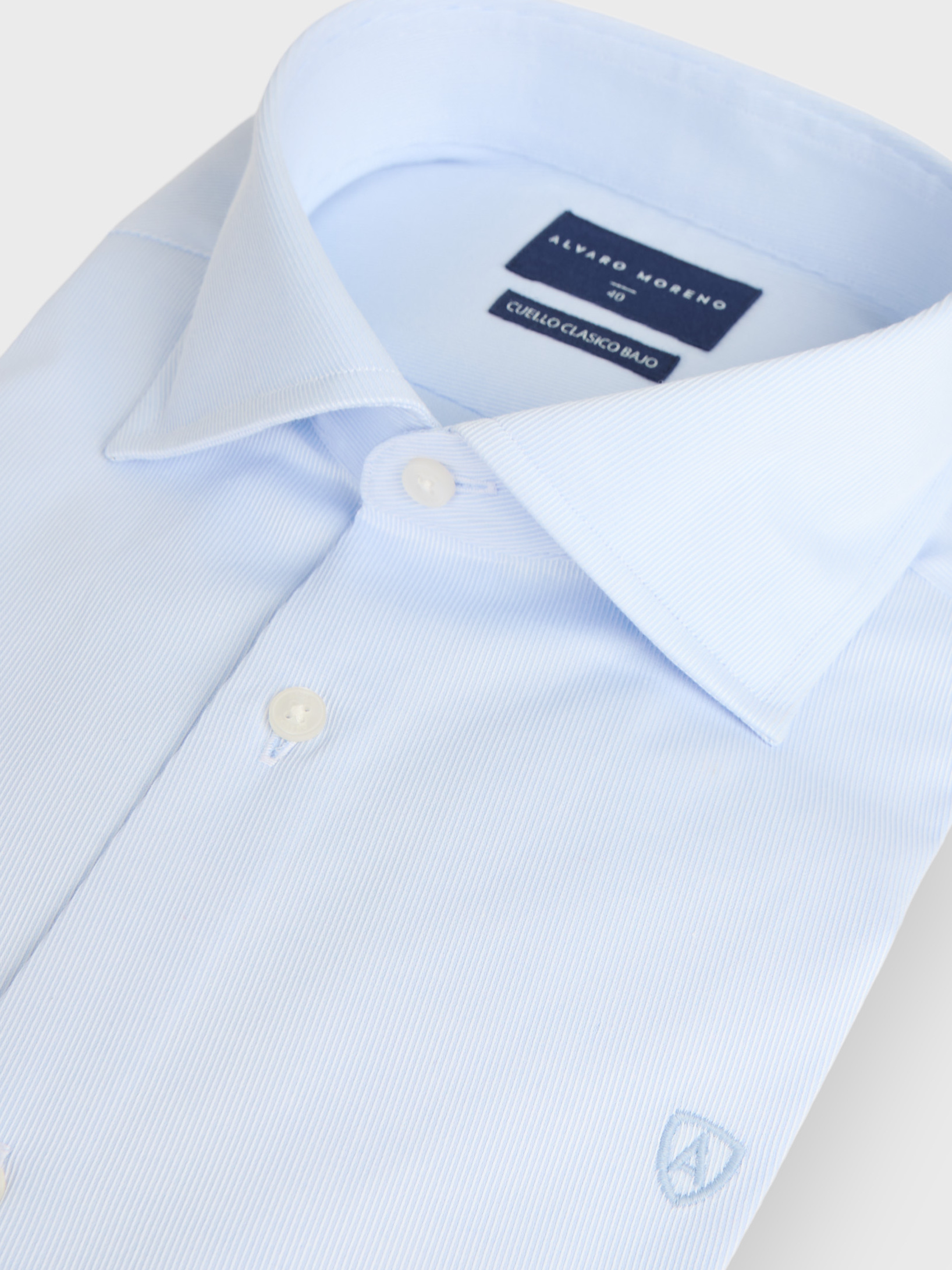 CAMISA MISTER DIAGONAL CELESTE