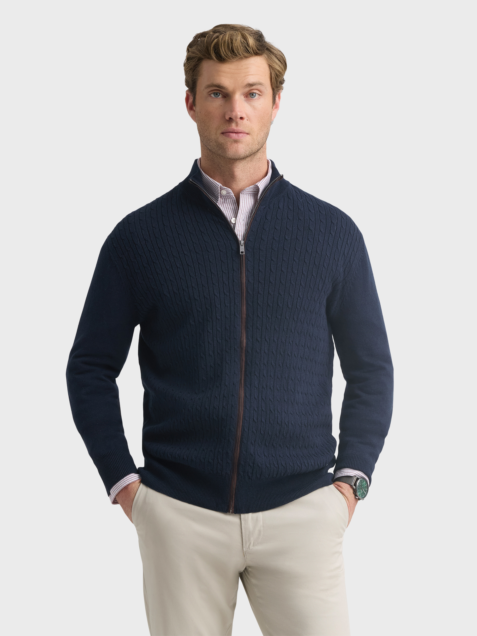 CARDIGAN OCHOS AZUL MARINO