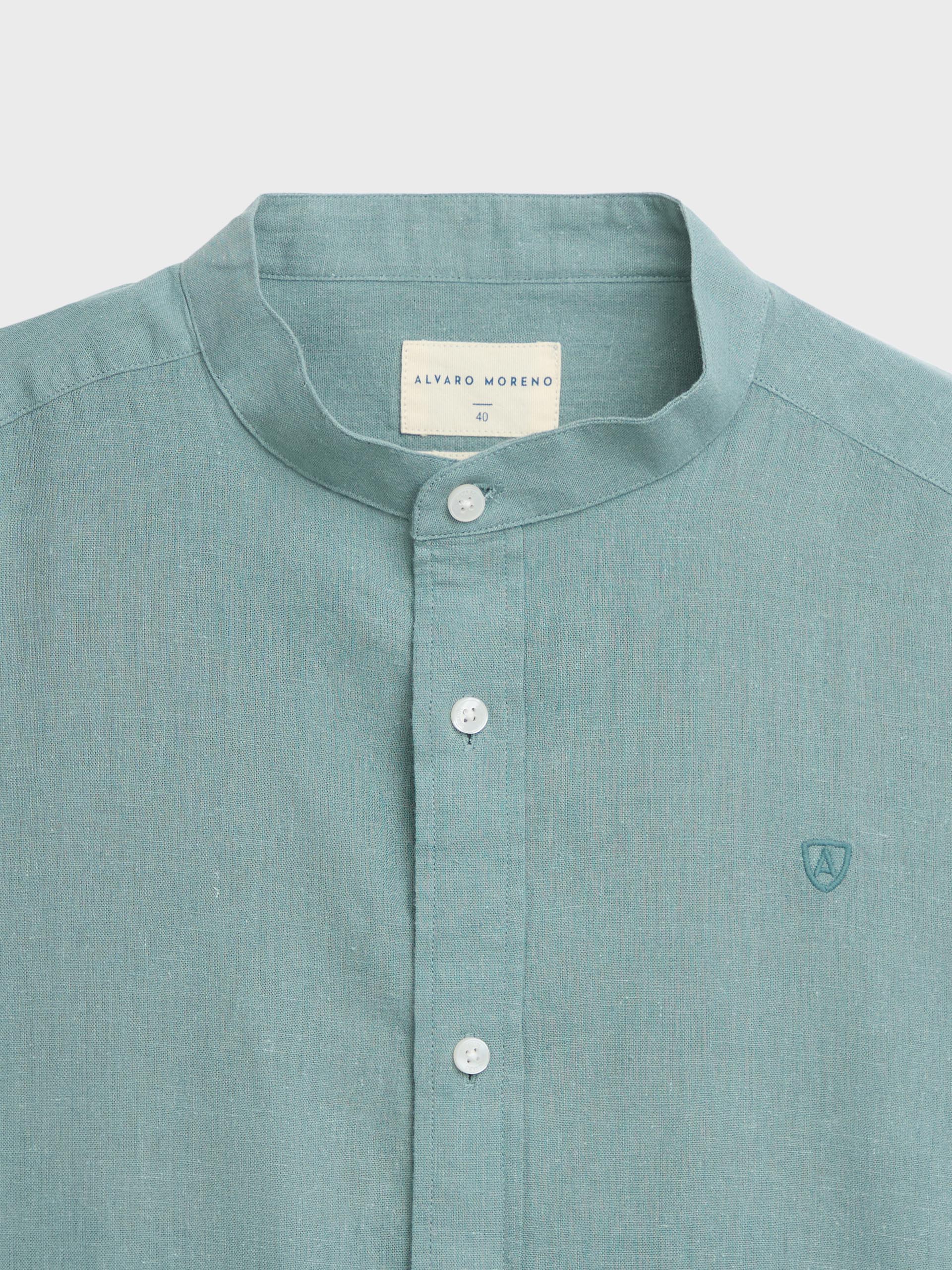 CAMISA LINO M.CORTA MAO