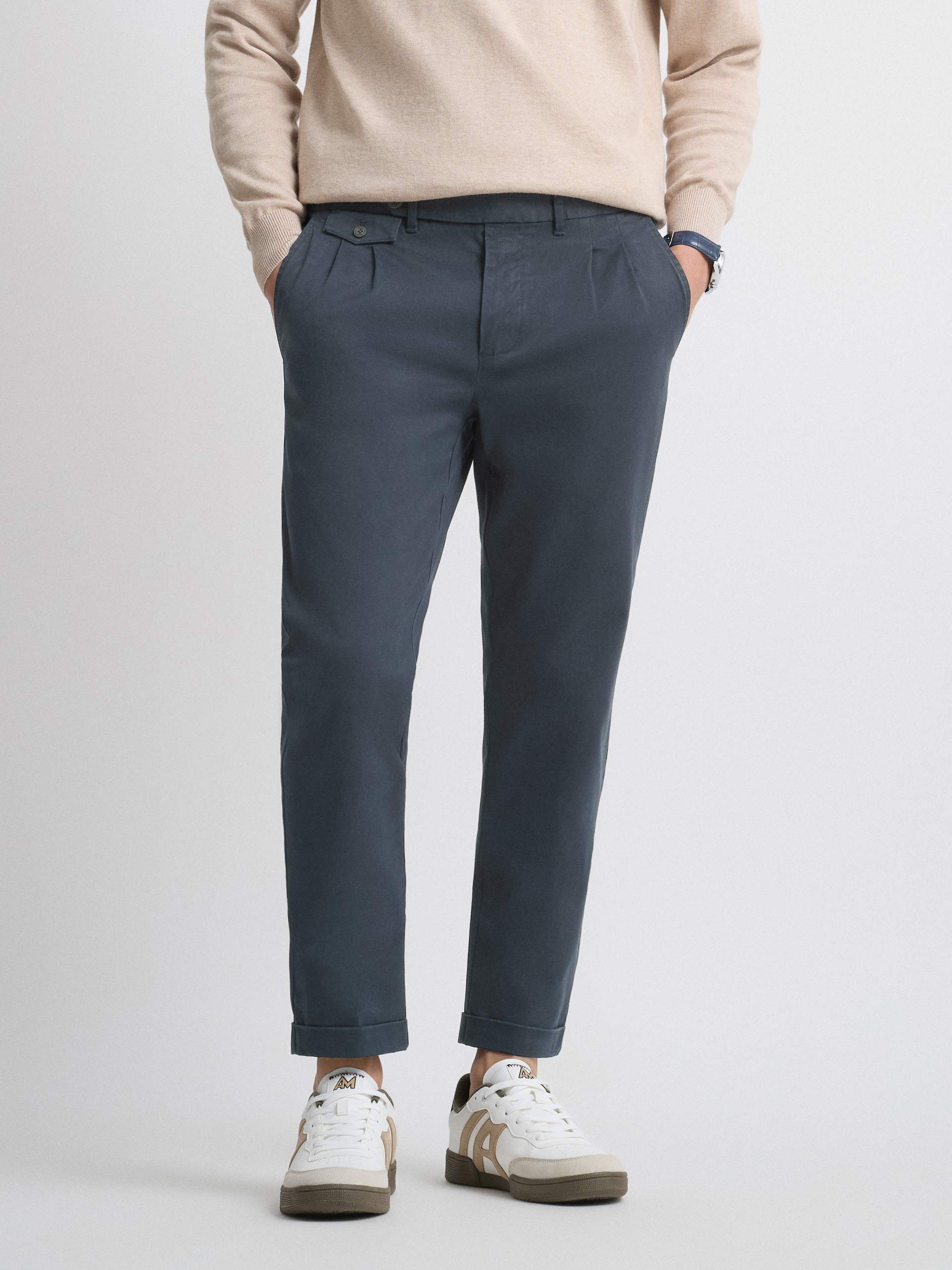PANTALON CARROT AZUL MARINO