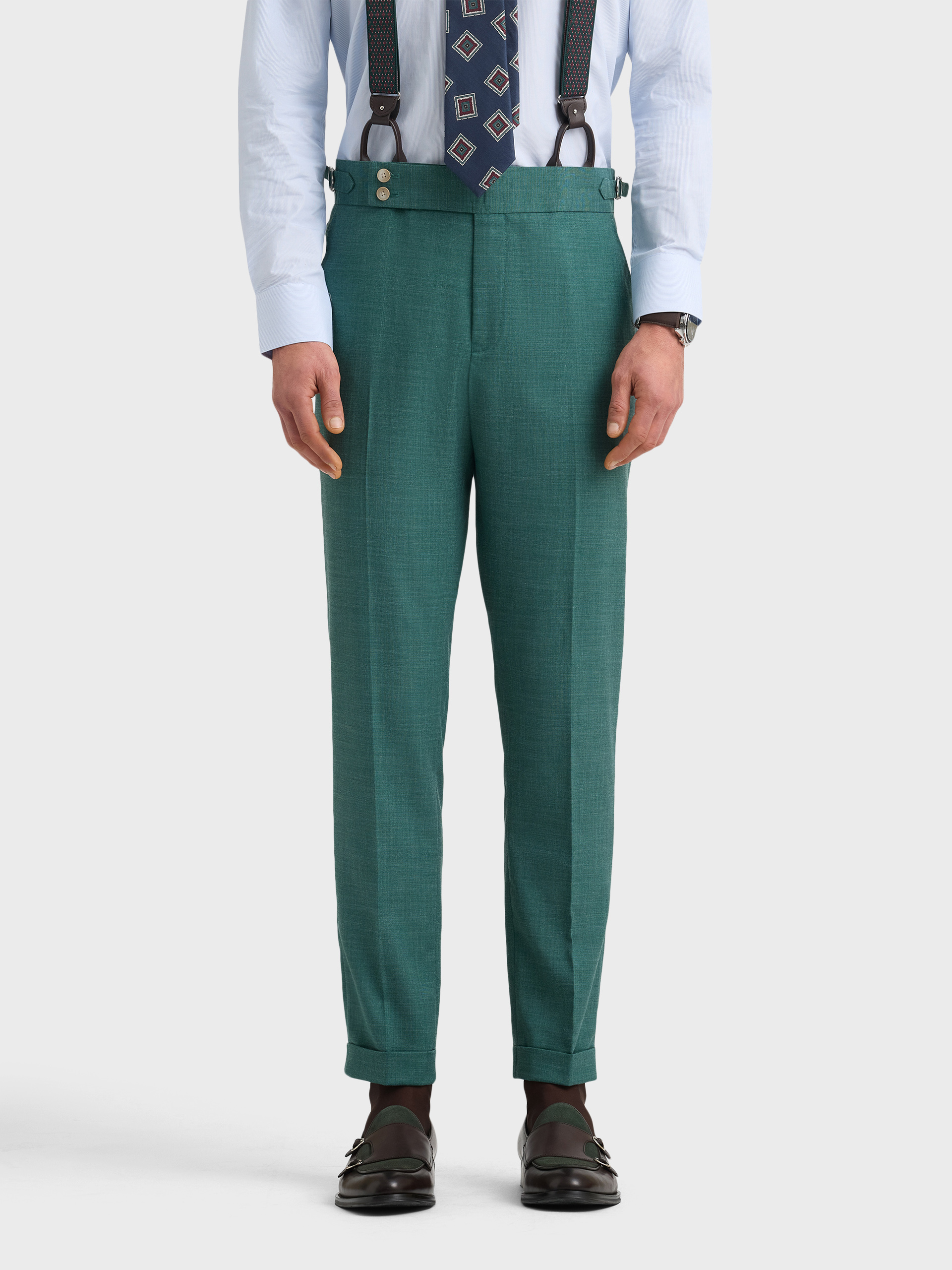 PANTALON MONACO FIL A FIL VERDE