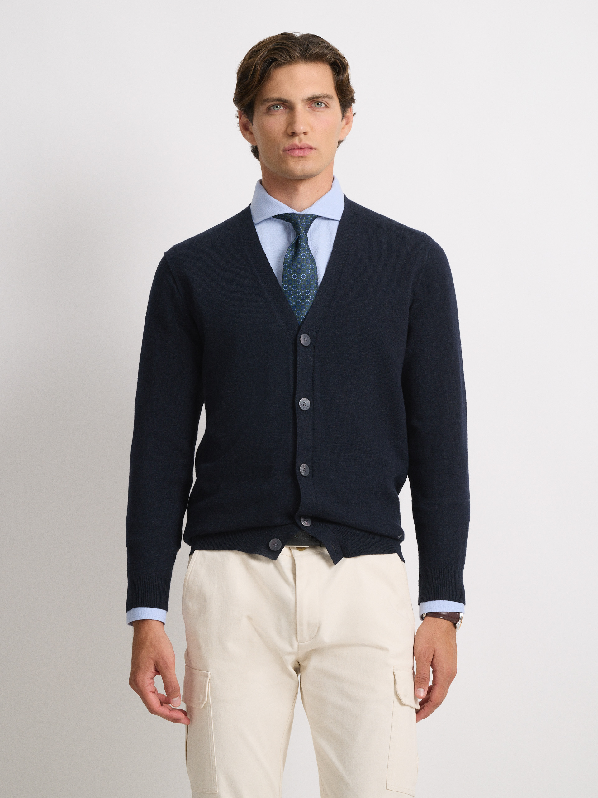 CARDIGAN TURNER AZUL MARINO
