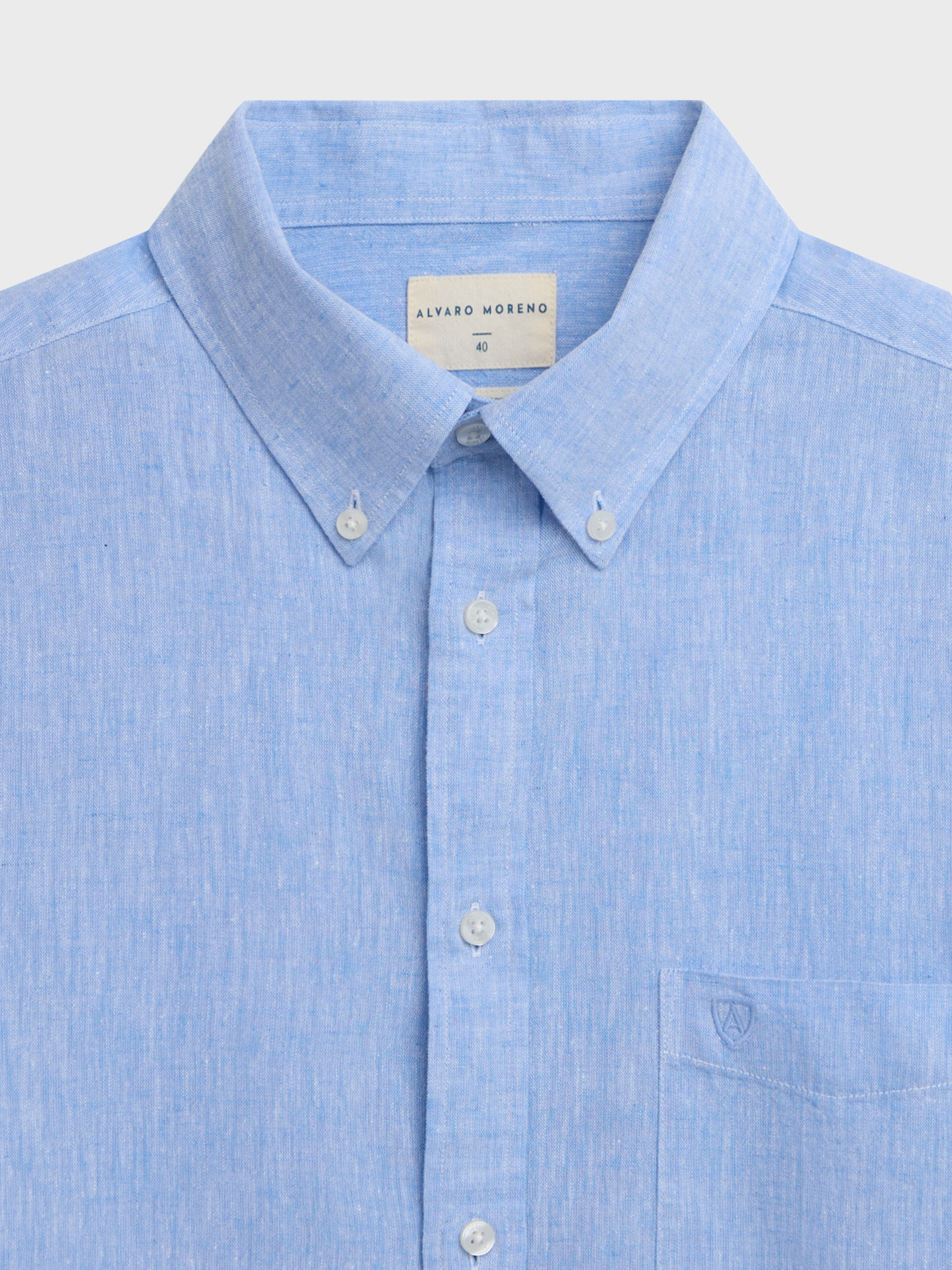 CAMISA LINO M.CORTA
