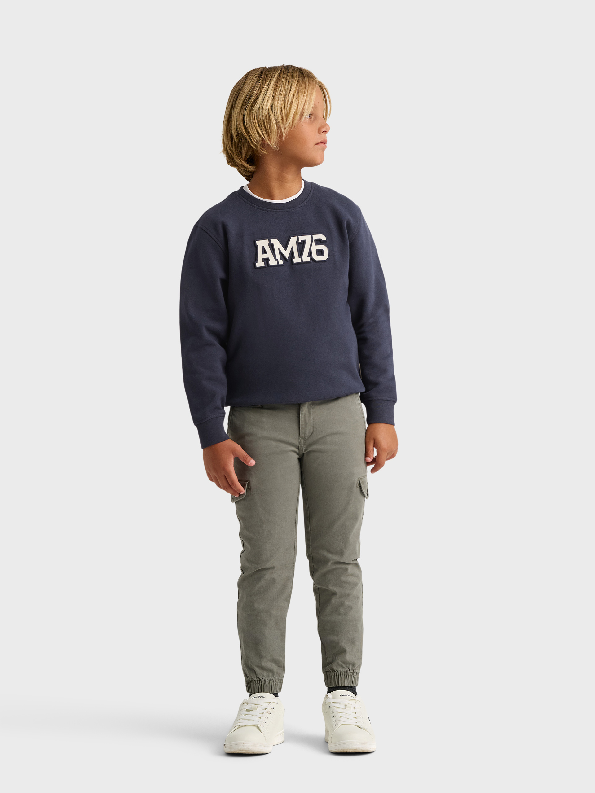 SUDADERA OFFICIAL KIDS AZUL MARINO