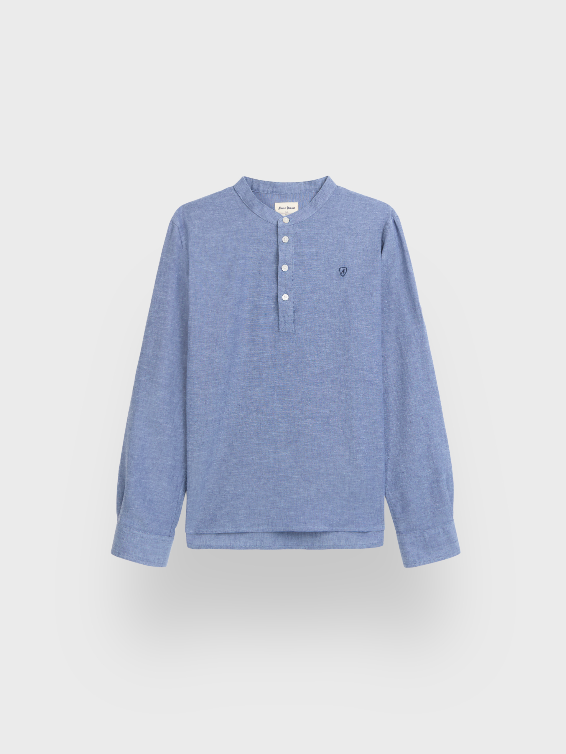 POLERA LINO MAO KIDS AZUL MARINO