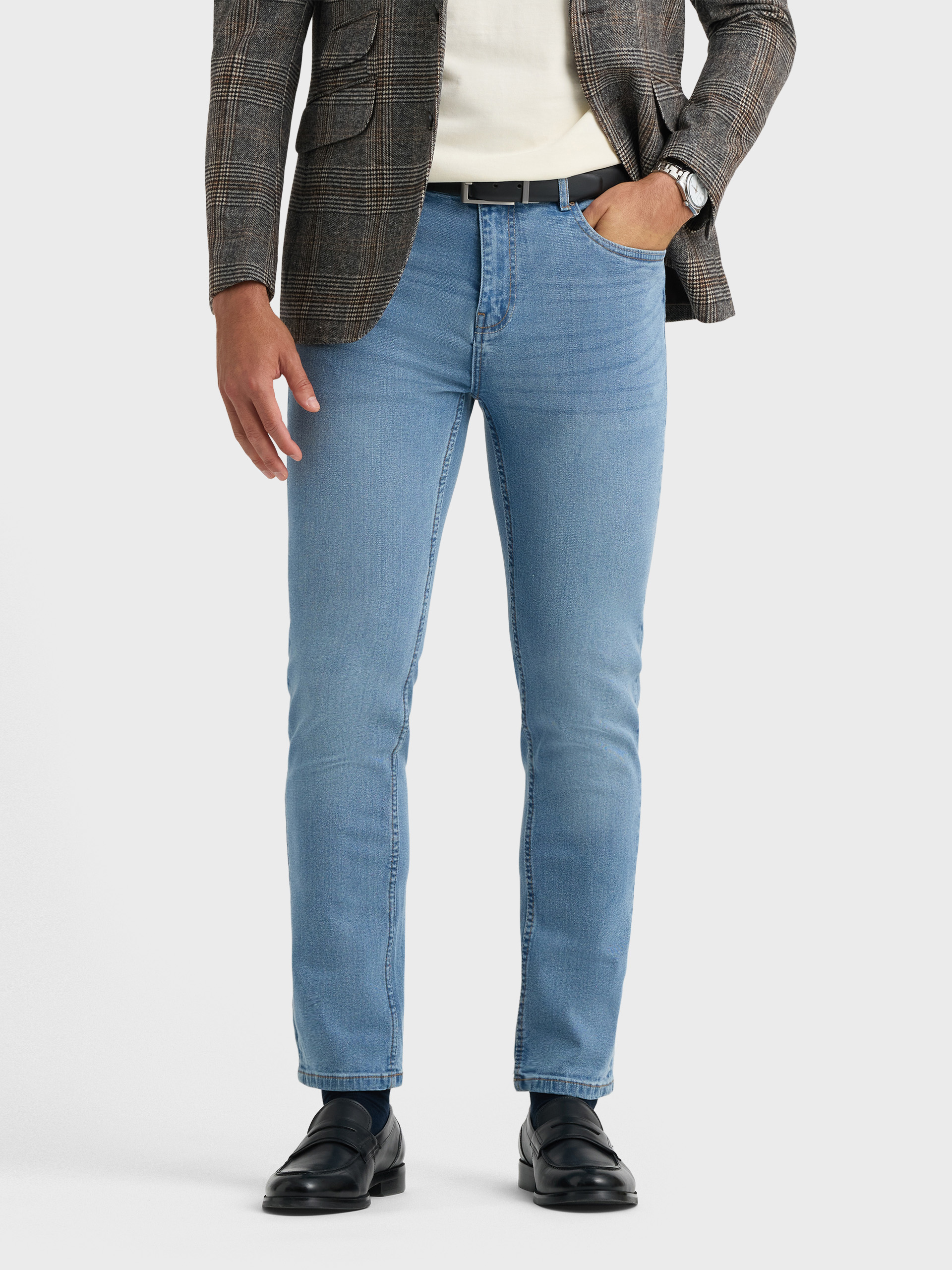 PANTALON DENIM LUCKY AZUL