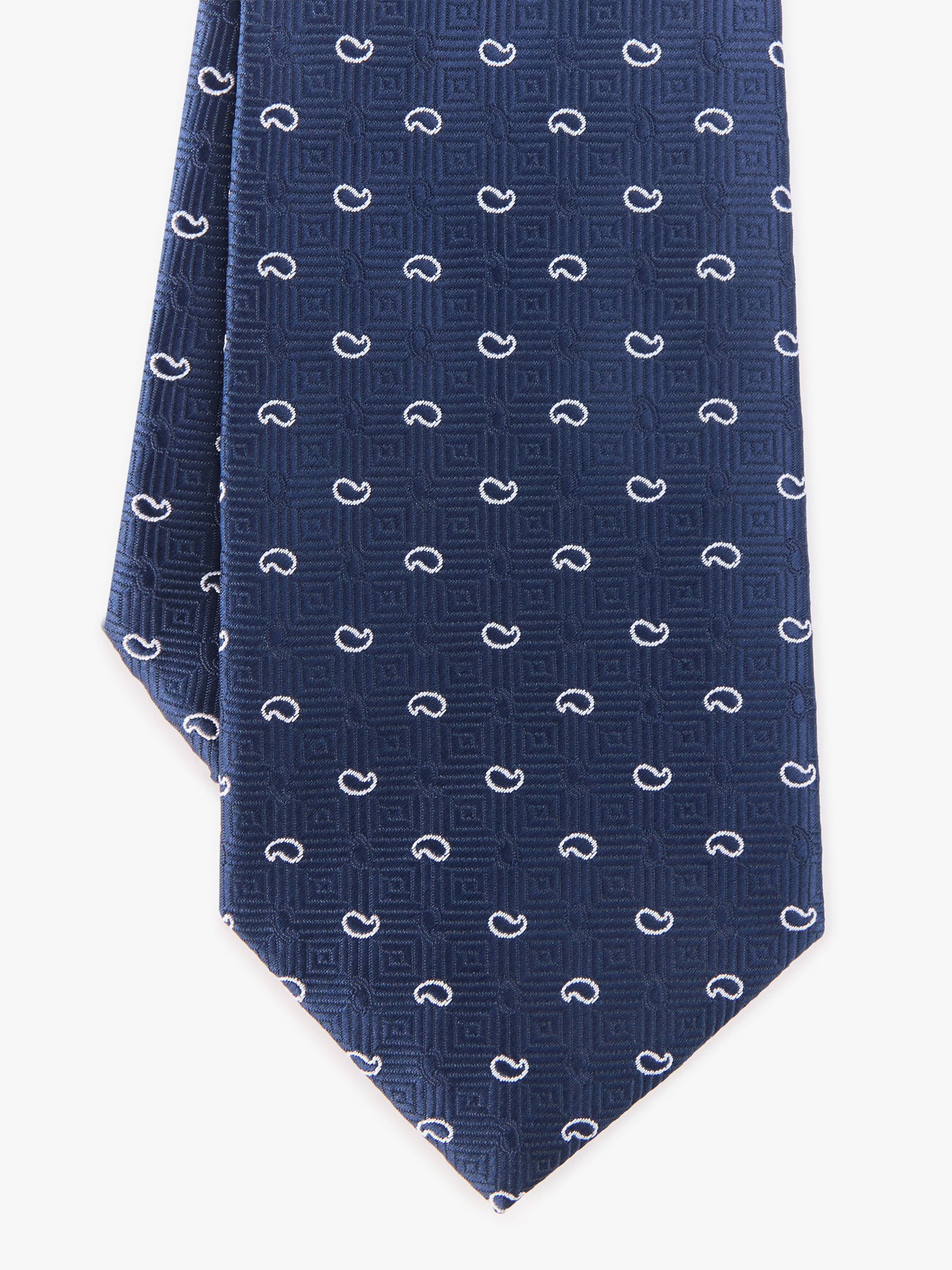 CORBATA JACQUARD MF AZUL MARINO