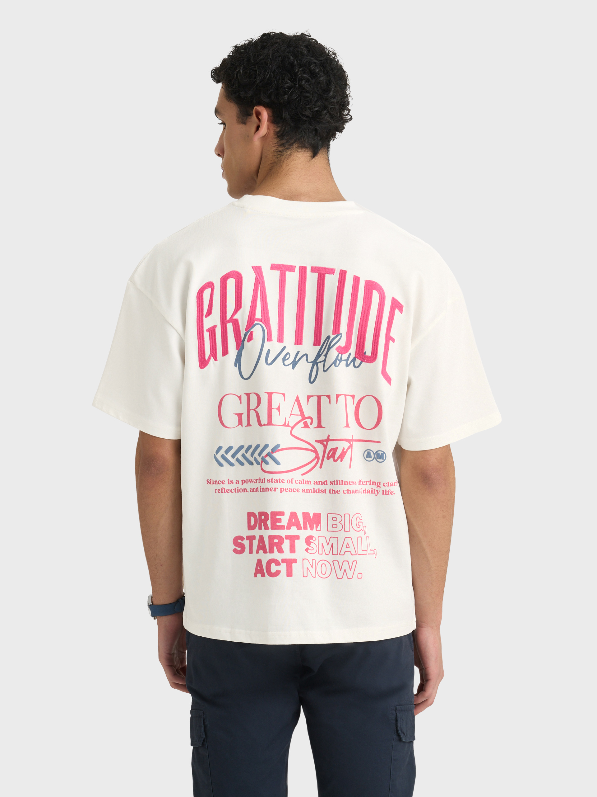 CAMISETA GRATITUDE BLANCO
