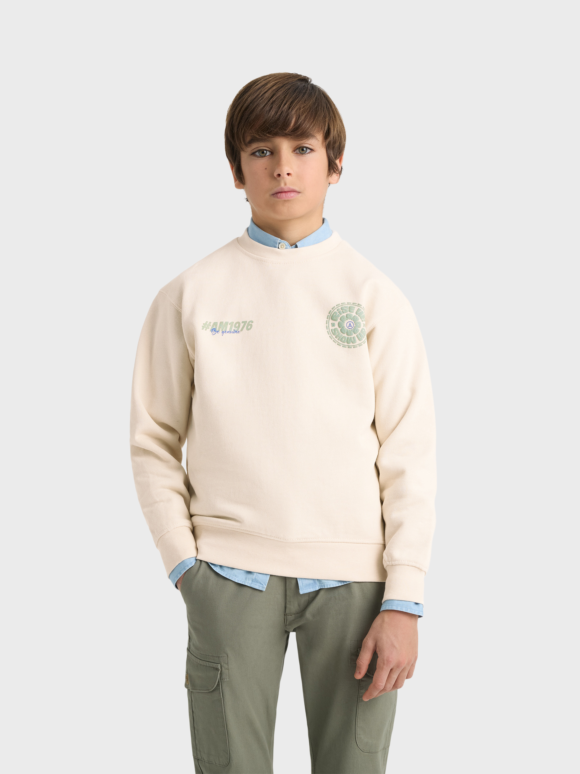 SUDADERA GENUINE KIDS CRUDO