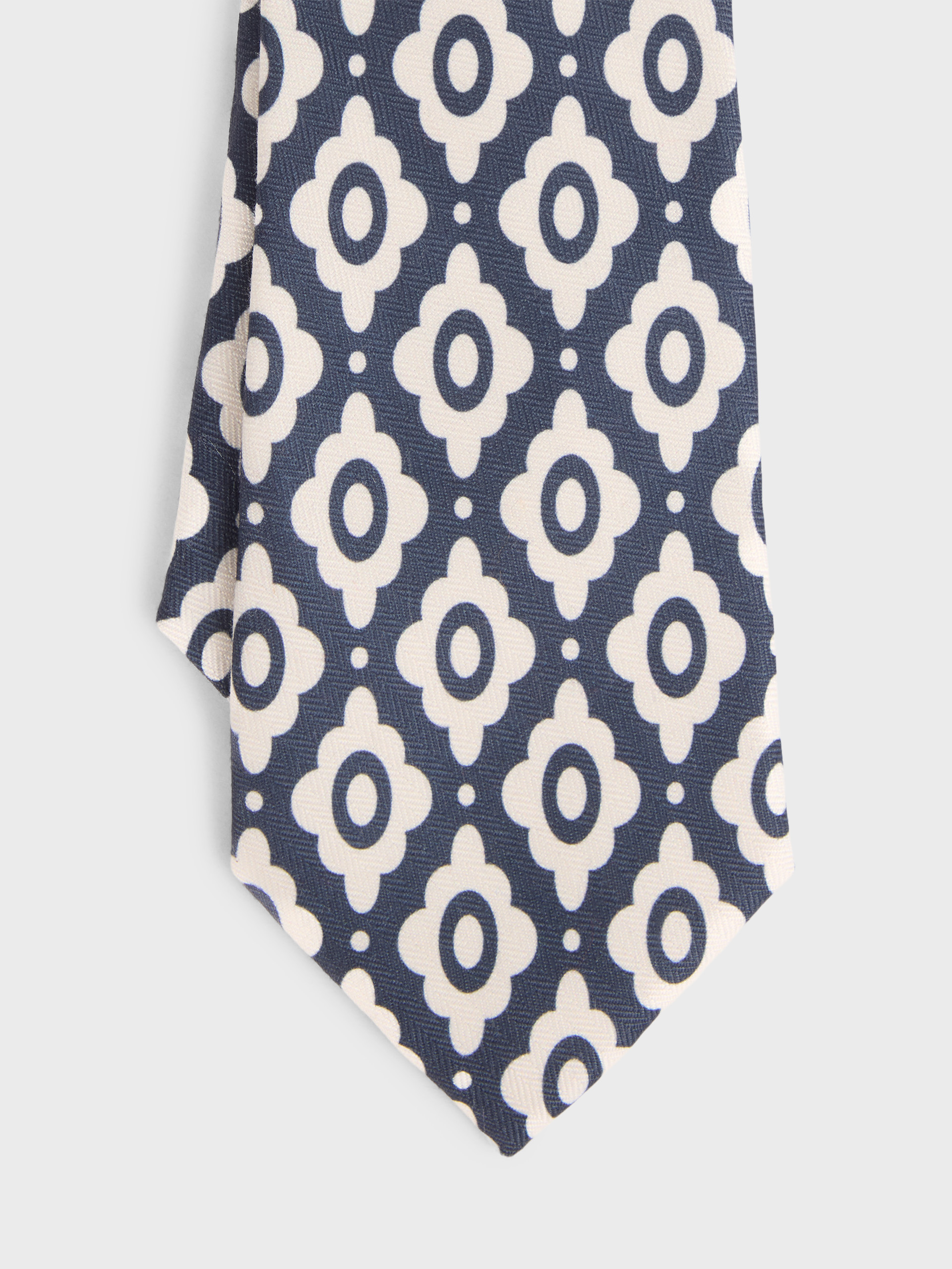 CORBATA PRINTED AZUL MARINO