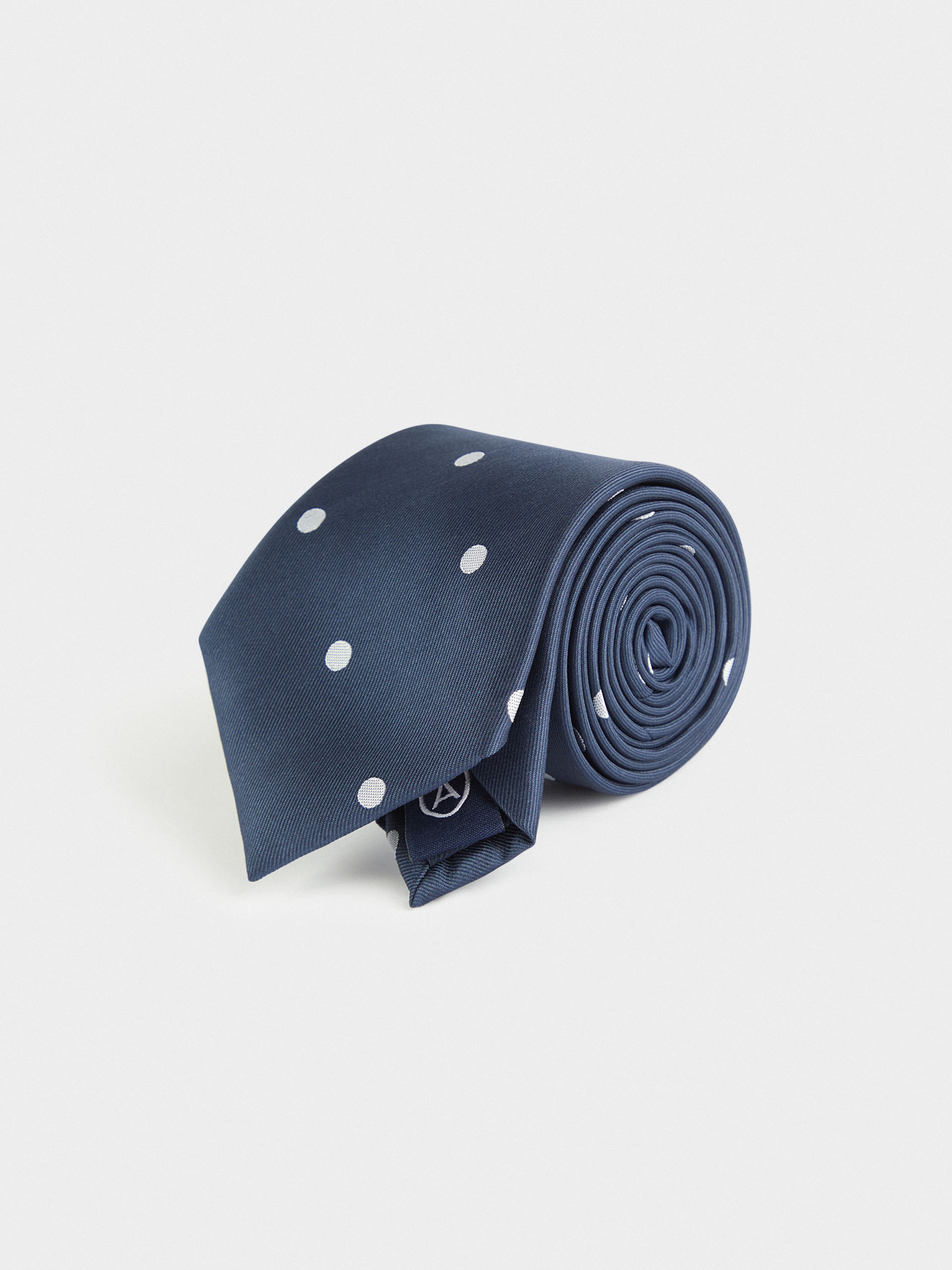 CORBATA JACQUARD MF AZUL MARINO