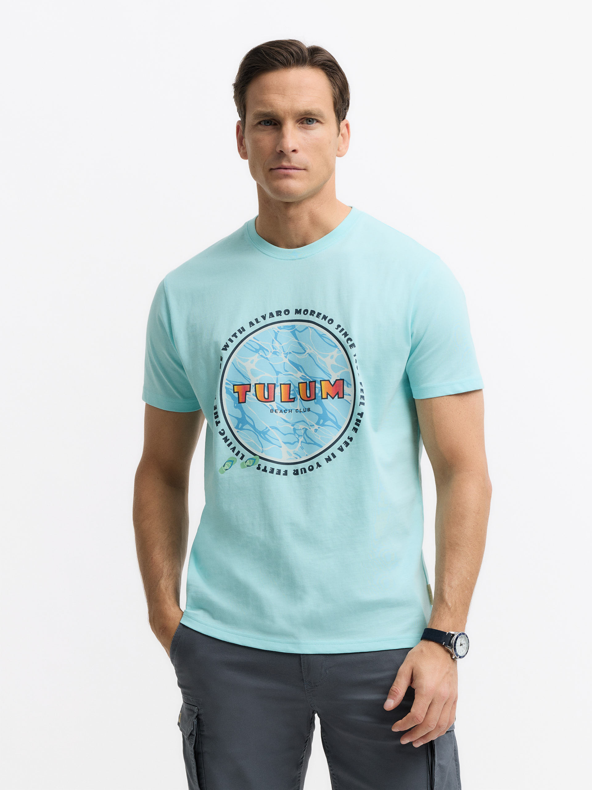 CAMISETA TULUM VERDE AGUA