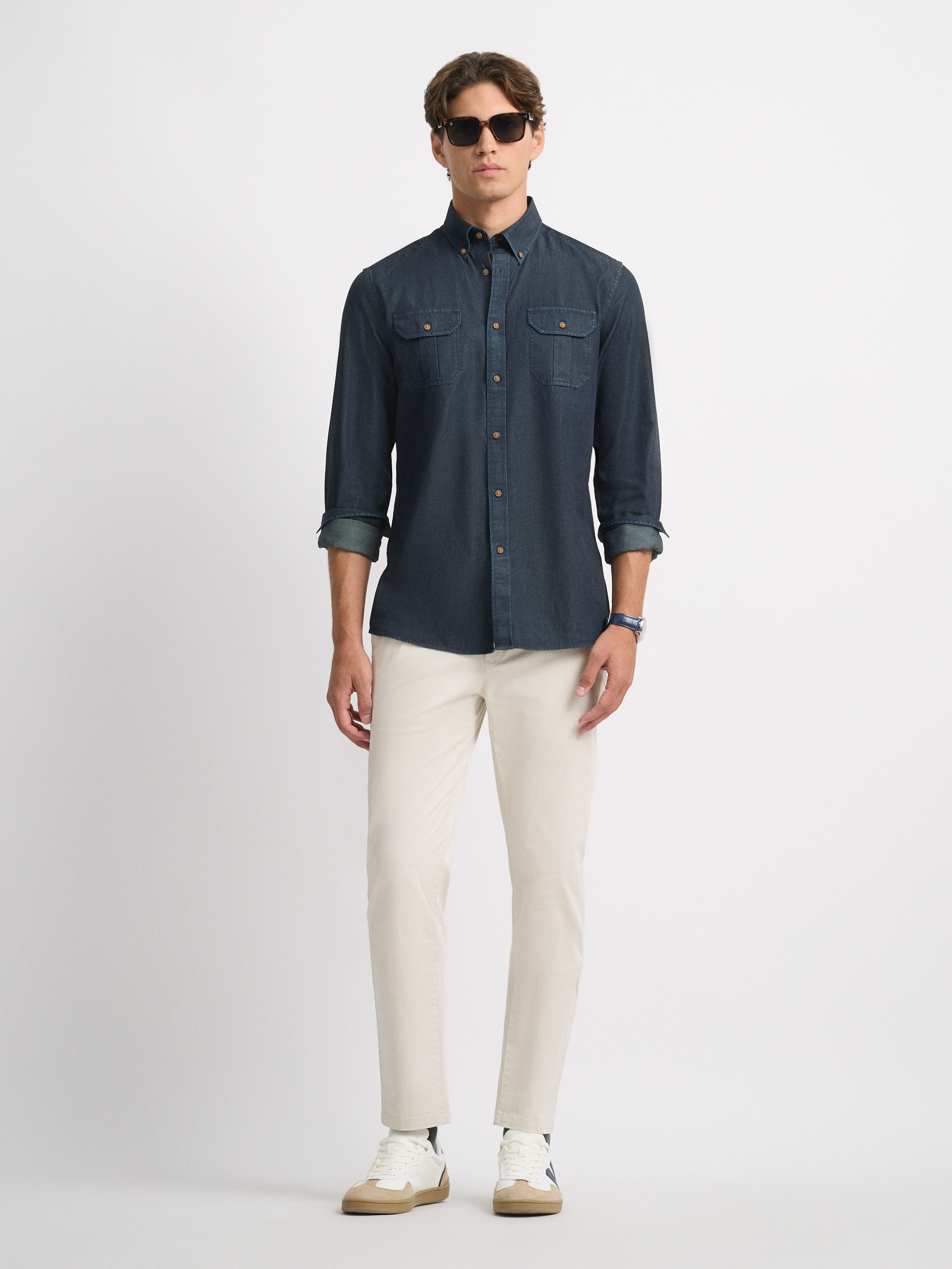 CAMISA DENIM BOLSILLOS
