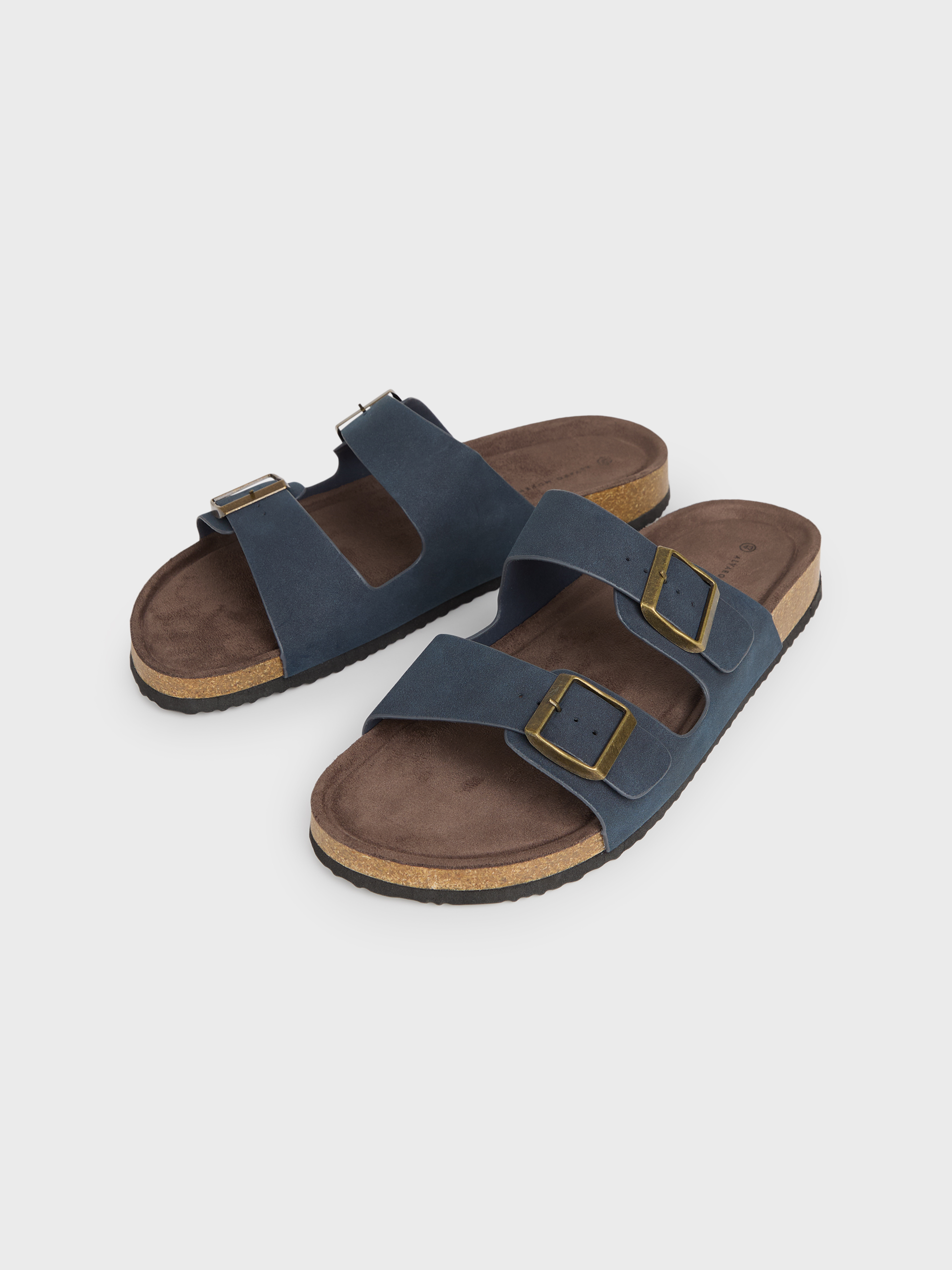 SANDALIAS HEBILLAS AZUL MARINO