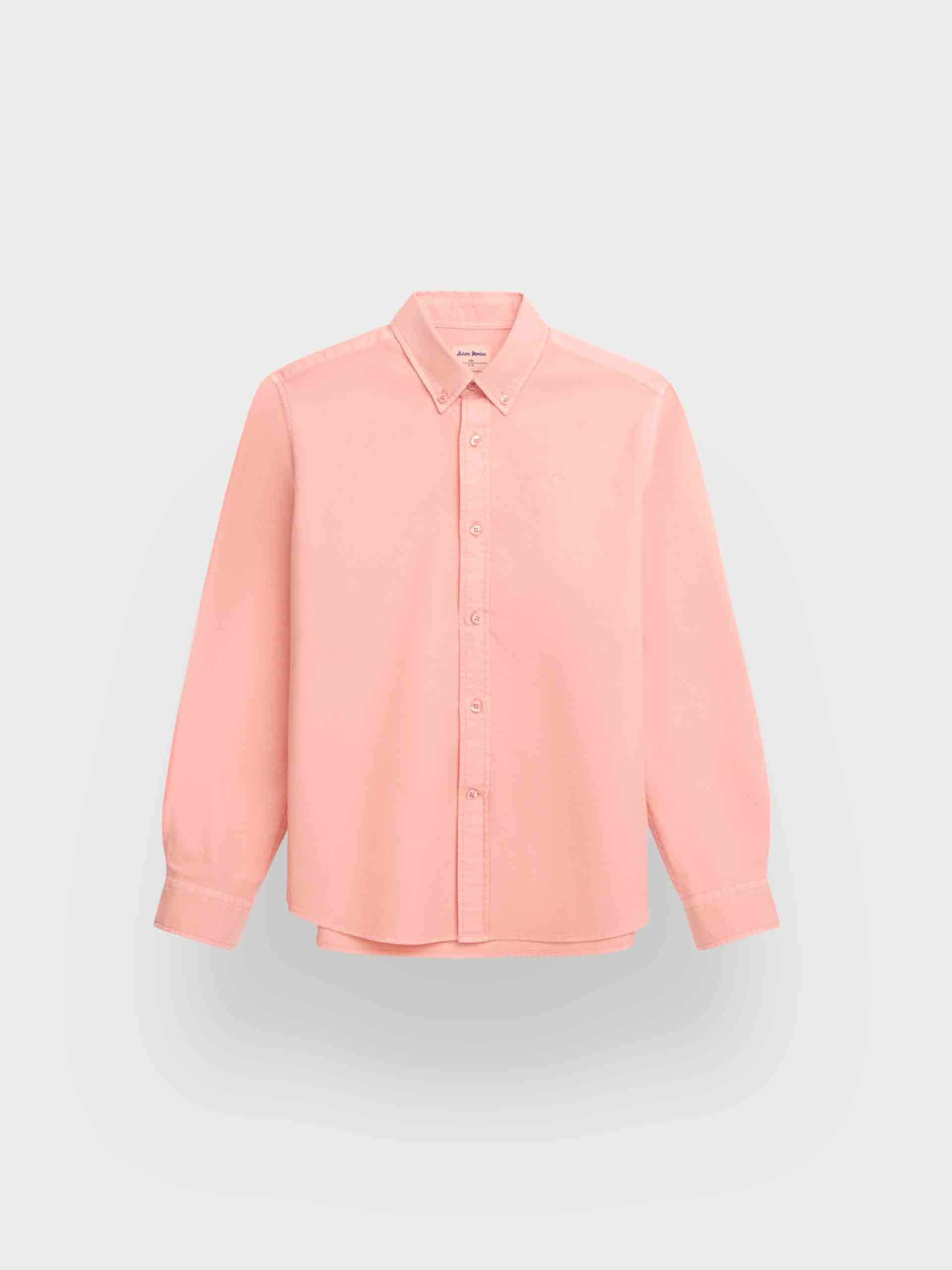 CAMISA OXFORD DYE KIDS CORAL