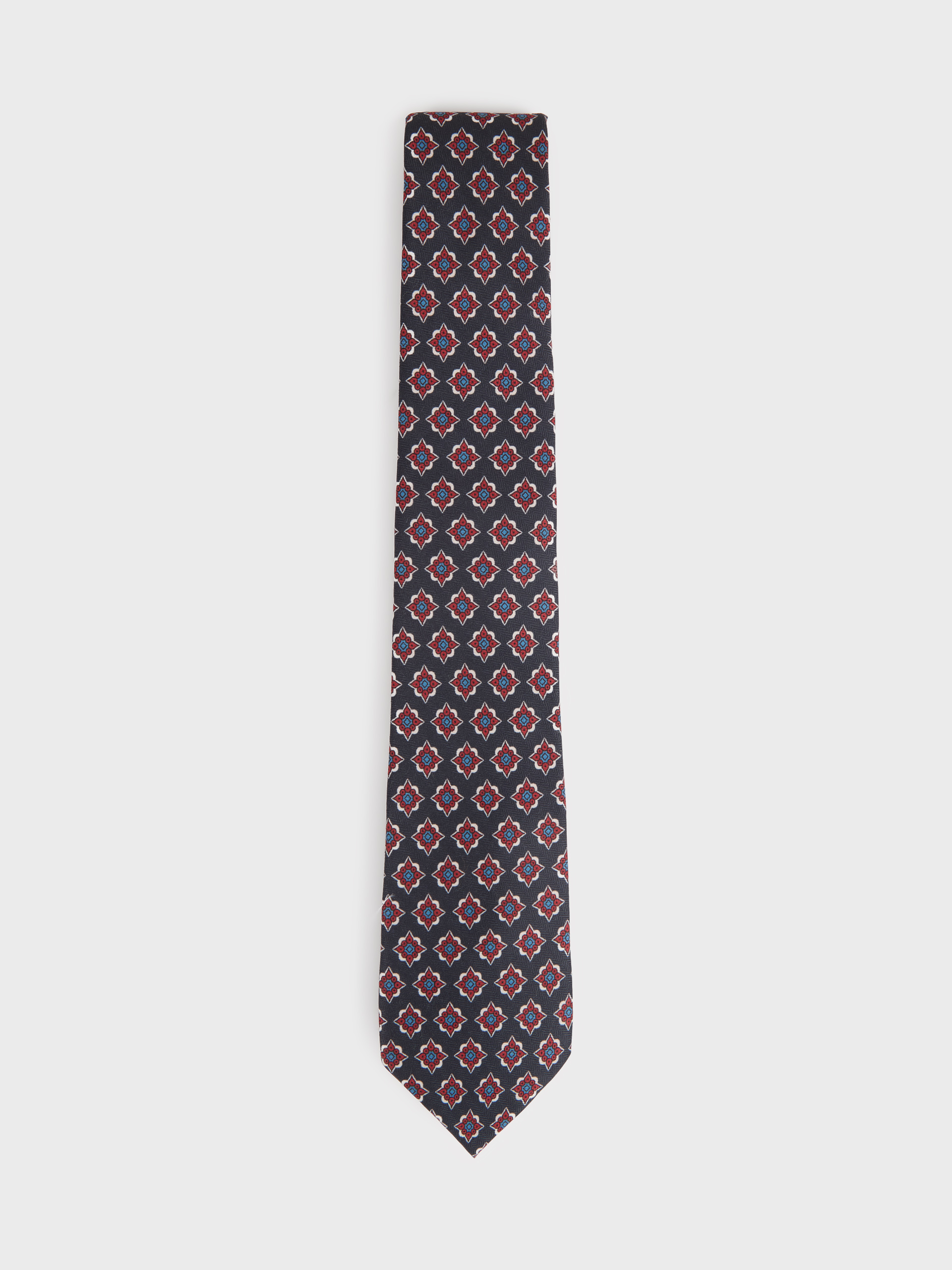 CORBATA PRINTED AZUL MARINO