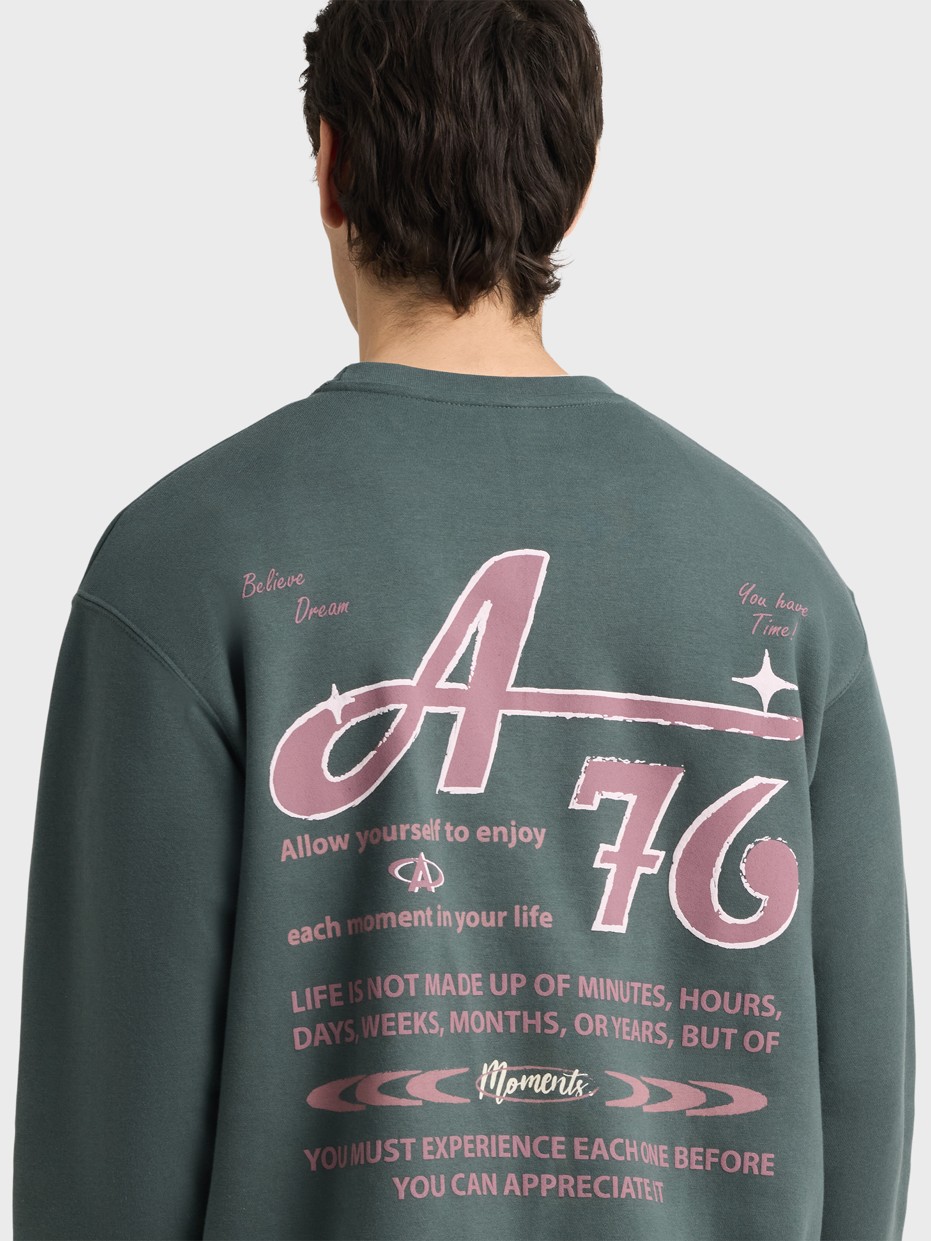 SUDADERA BELIEVE VERDE