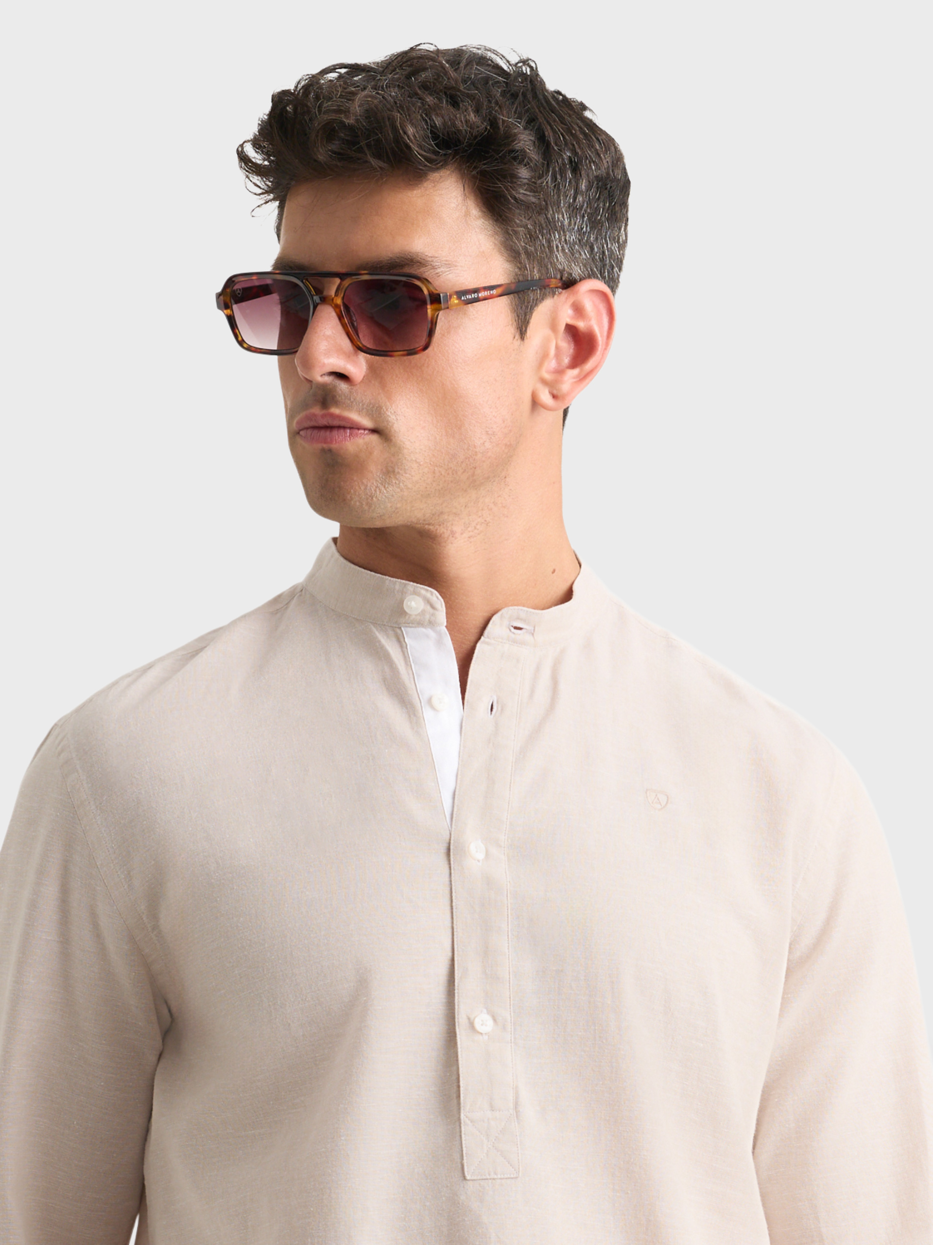 POLERA LINO MAO CONTRASTE