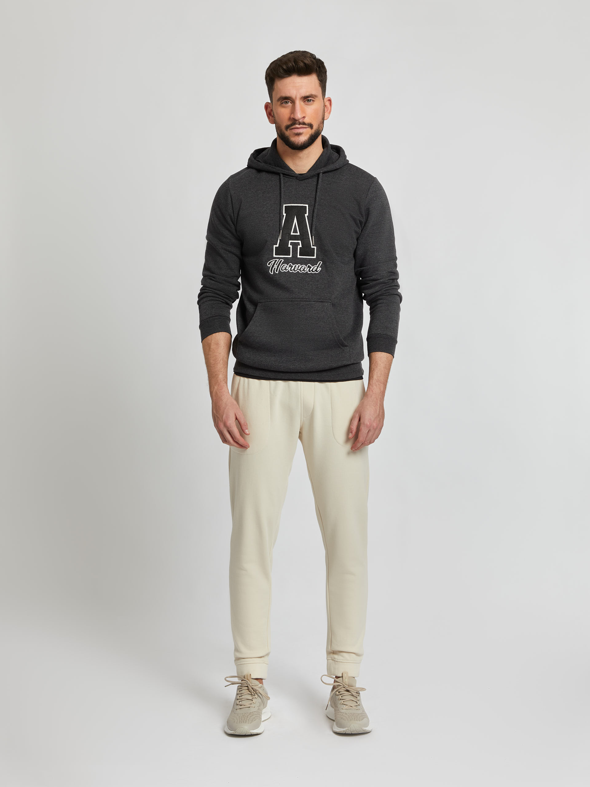 Sudadera harvard 2025 gris