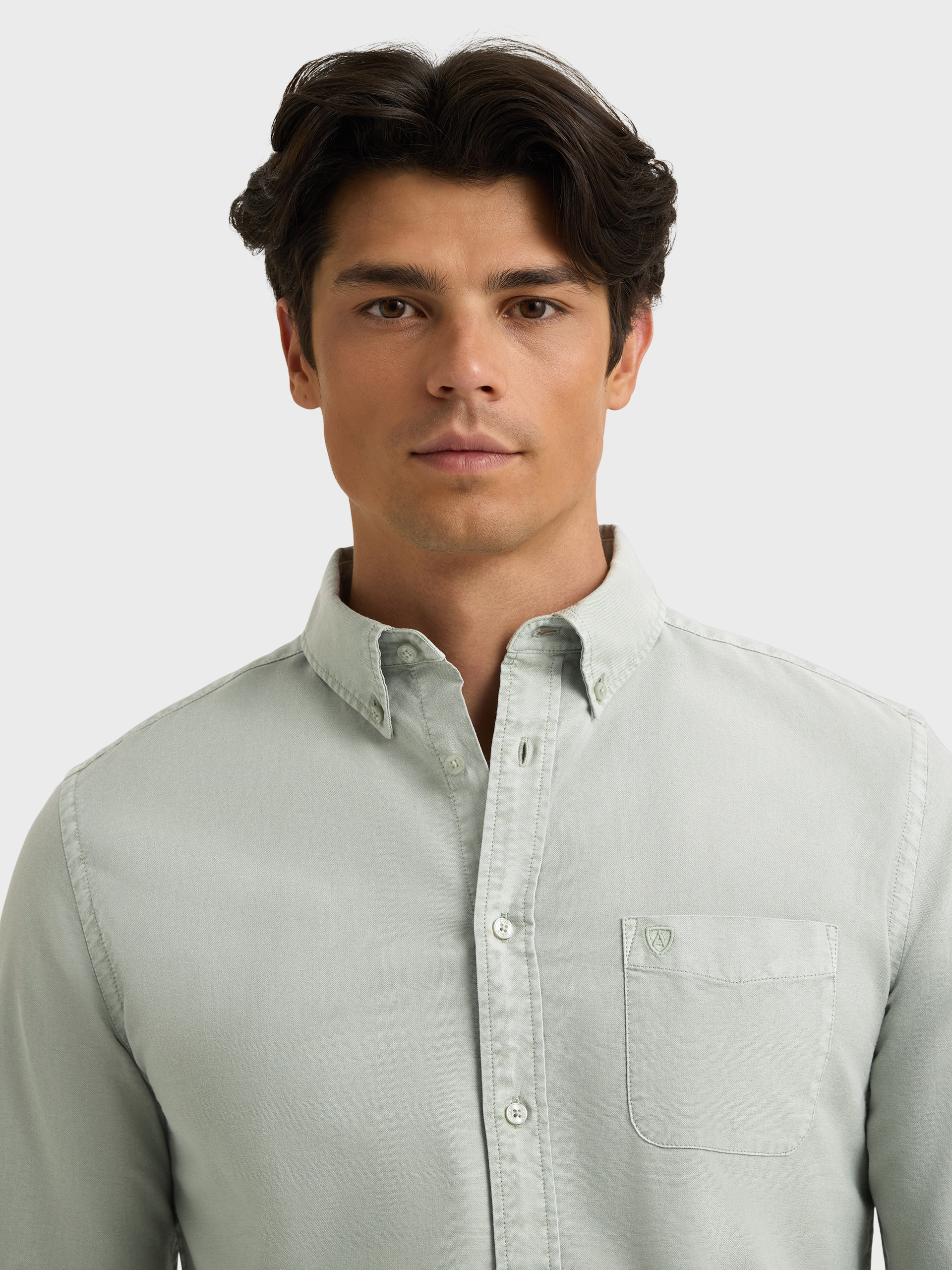 CAMISA OXFORD POCKET DYE VERDE