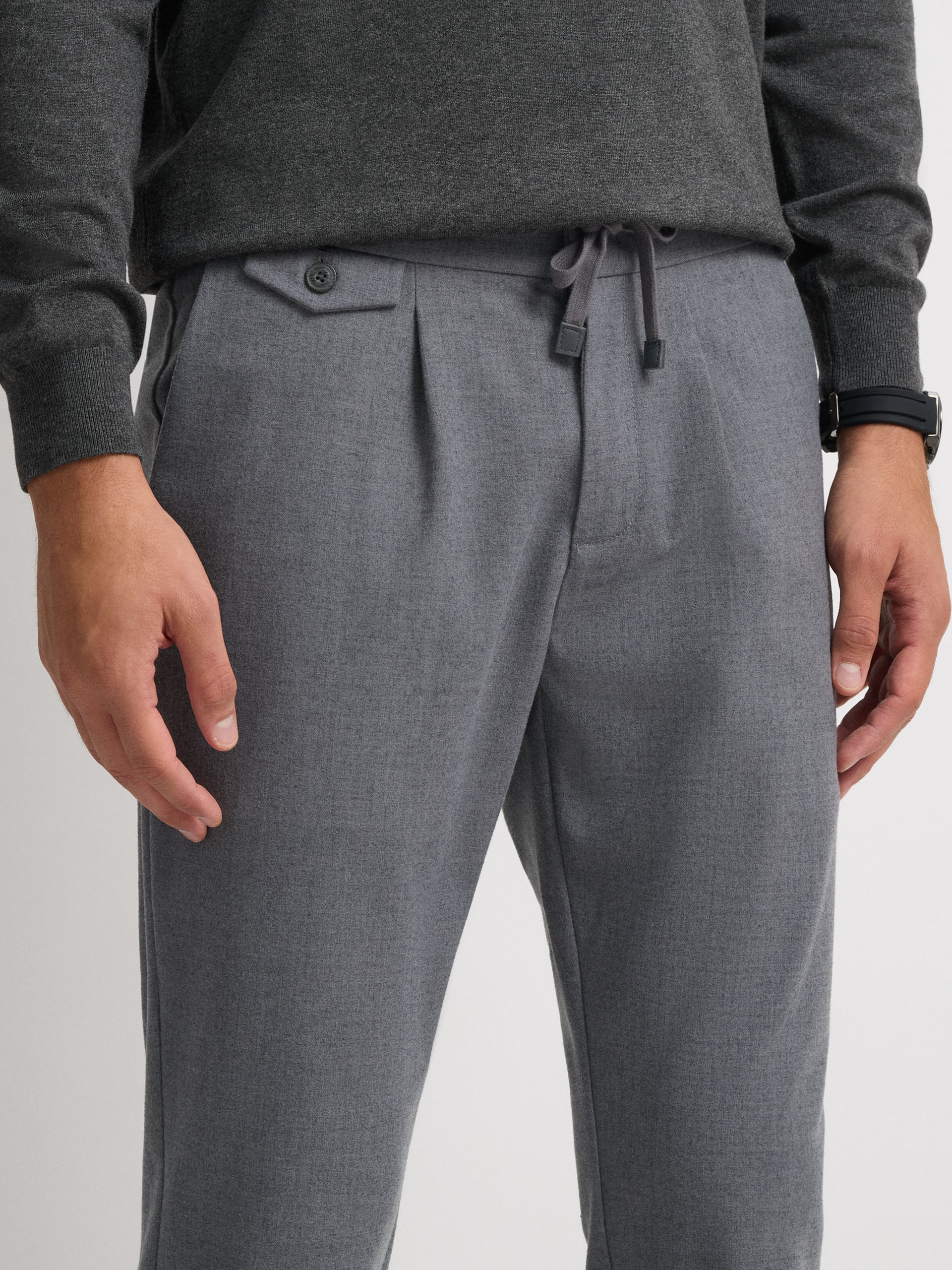 PANTALON FRANELA GRIS